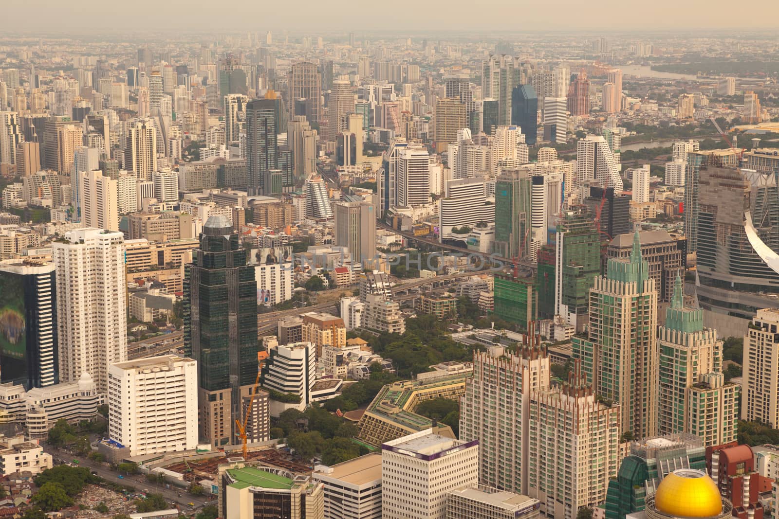 View of Bangkok City Thailand by witthaya
