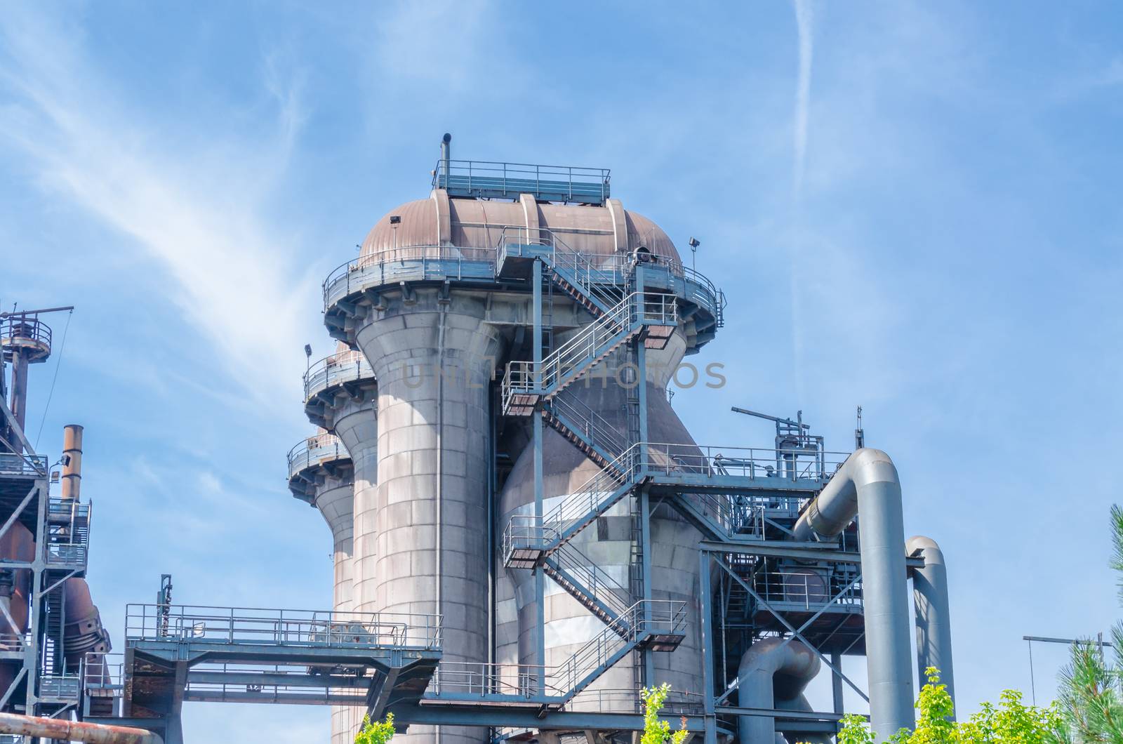 Industrial buildings, blast furnace, tower by JFsPic