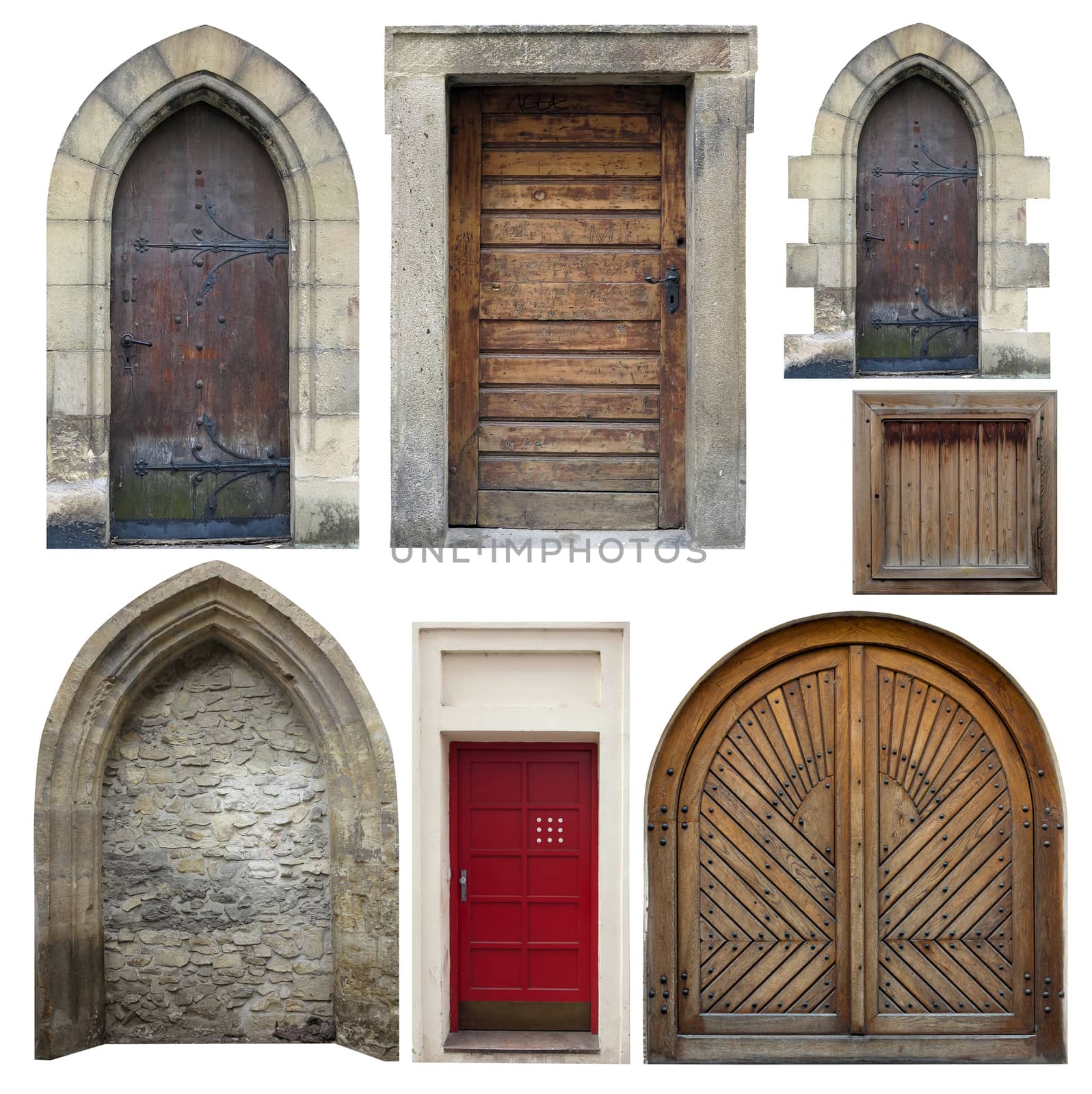 Image of the old entrance gates - old doors