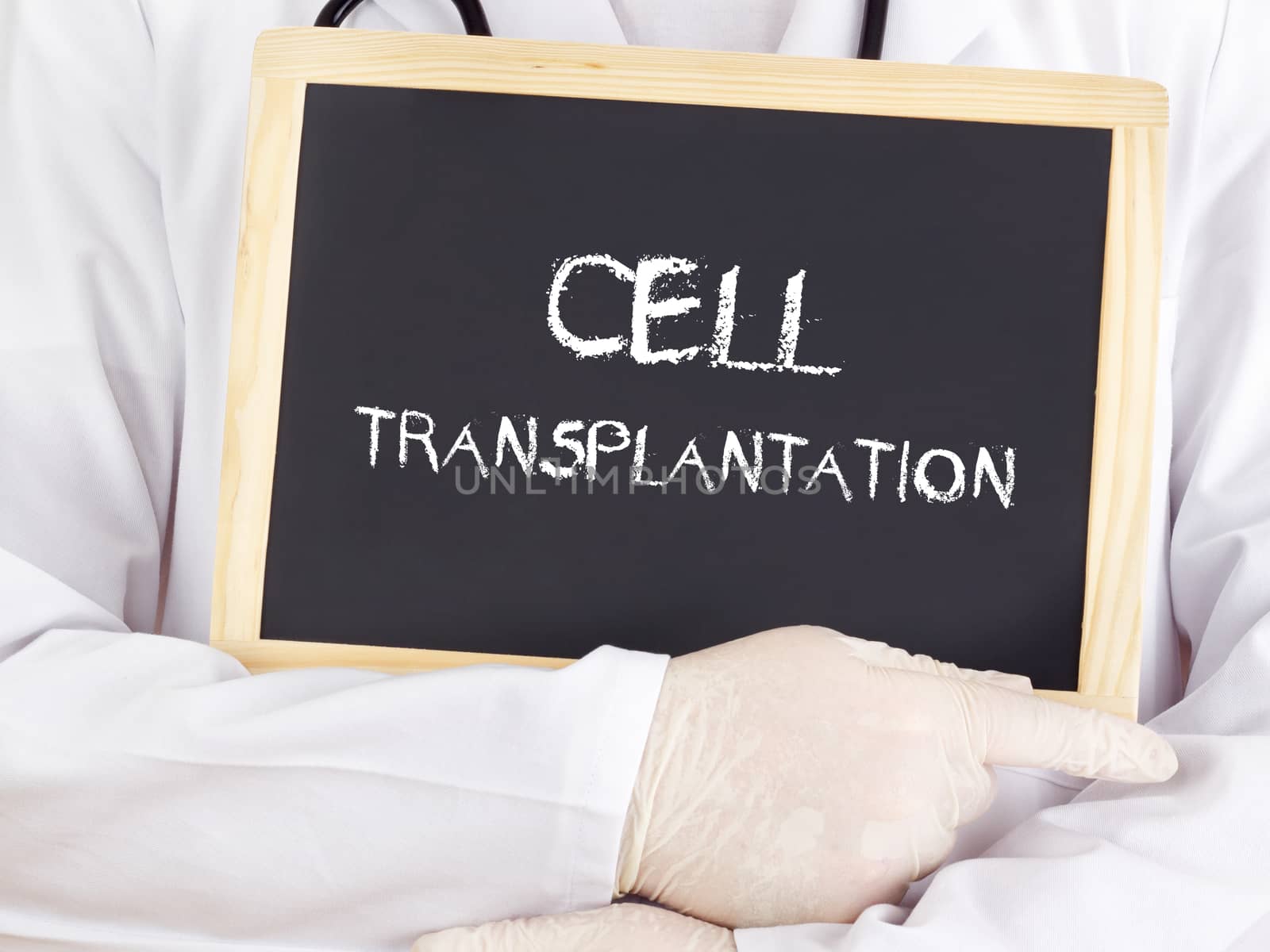 Doctor shows information: cell transplantation by gwolters
