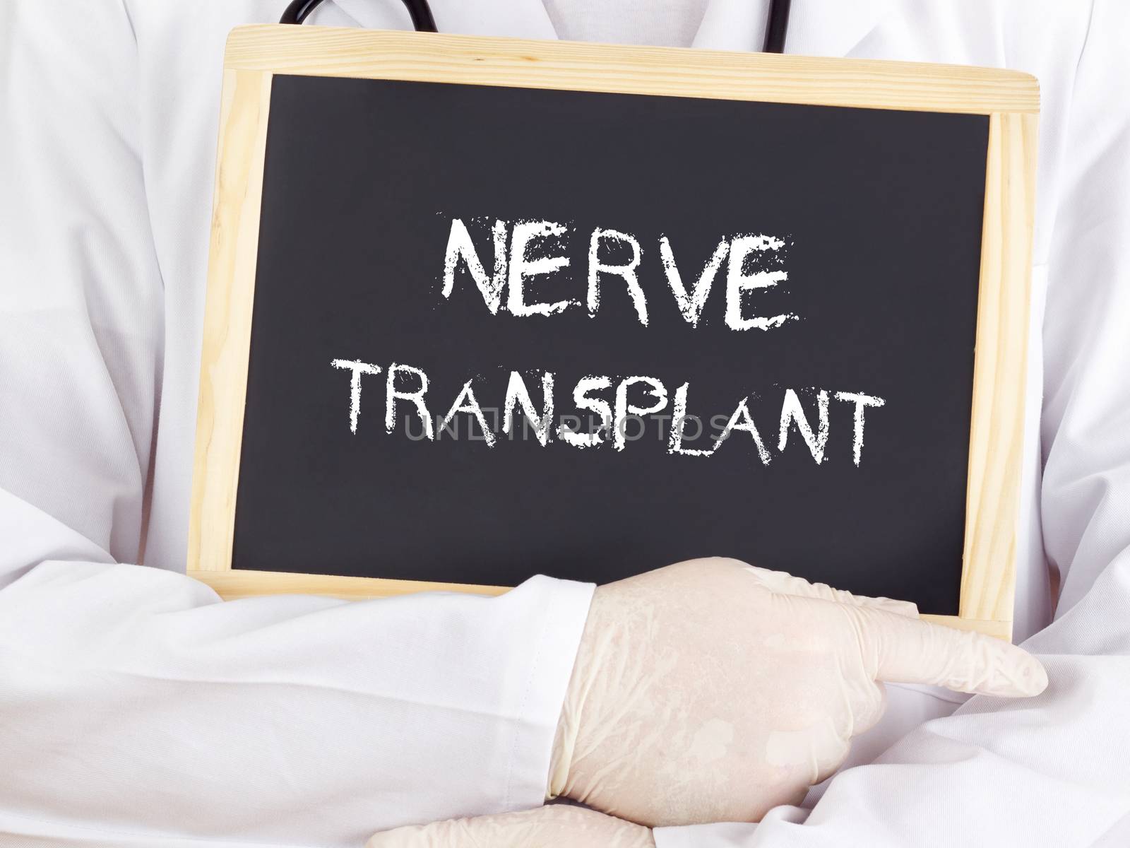 Doctor shows information: nerve transplant by gwolters