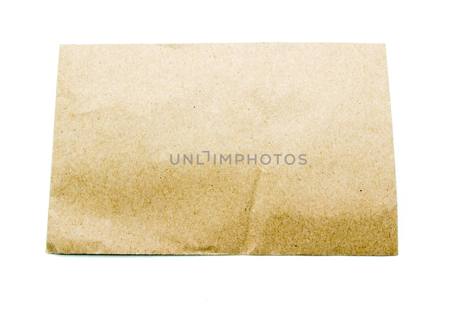 Brown document Envelope Isolated On White Background