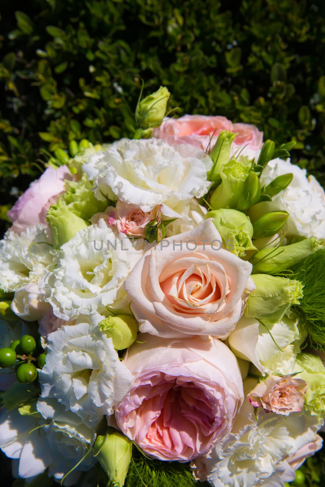 The Beautiful, Fresh, and colorful bridal bouquet.