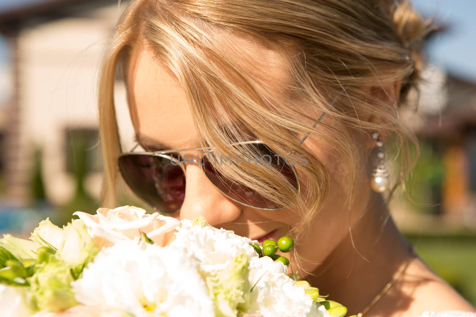 Portrait of beautiful bride. by sarymsakov