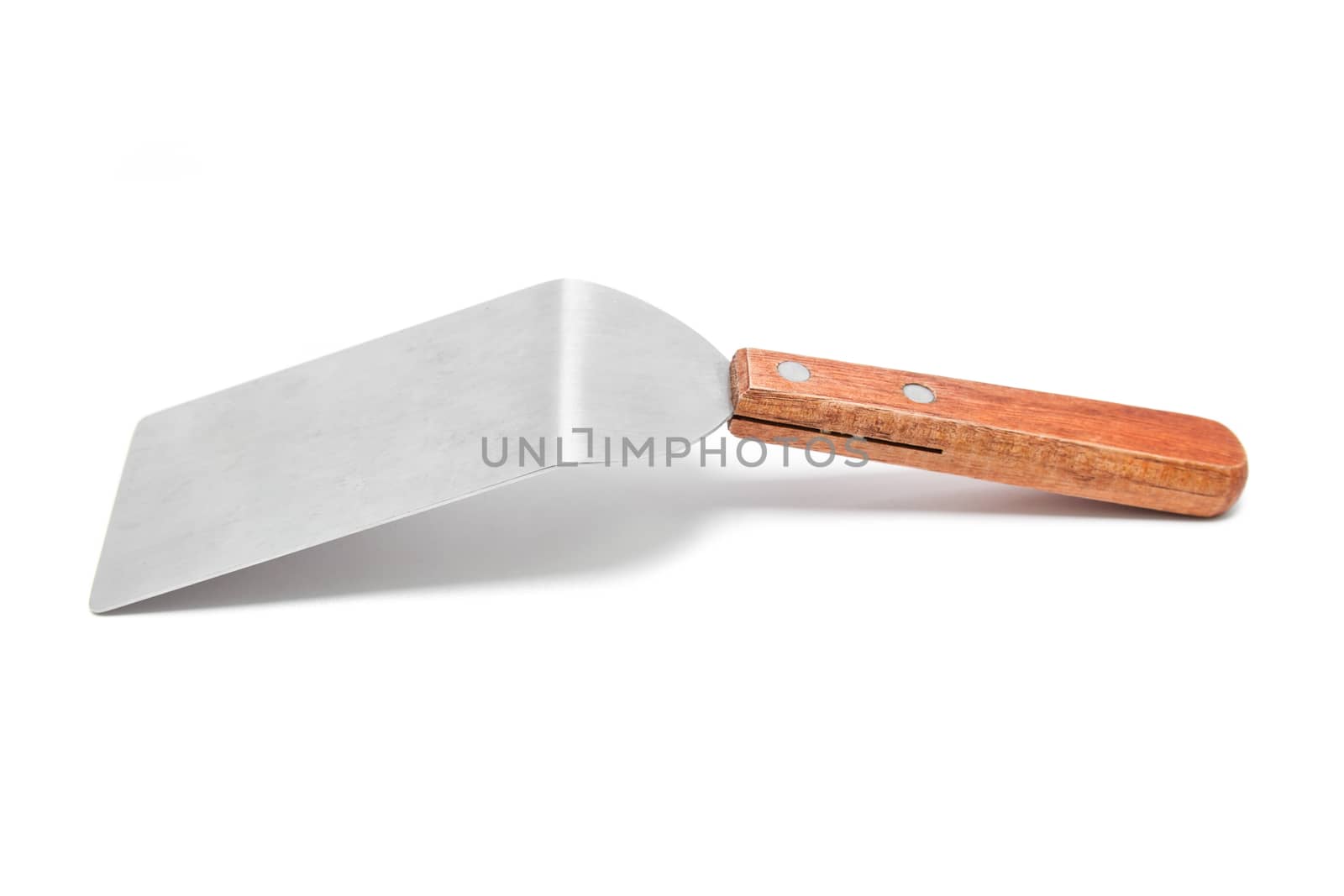 Trowel with wooden handle with drop shadow by kasinv