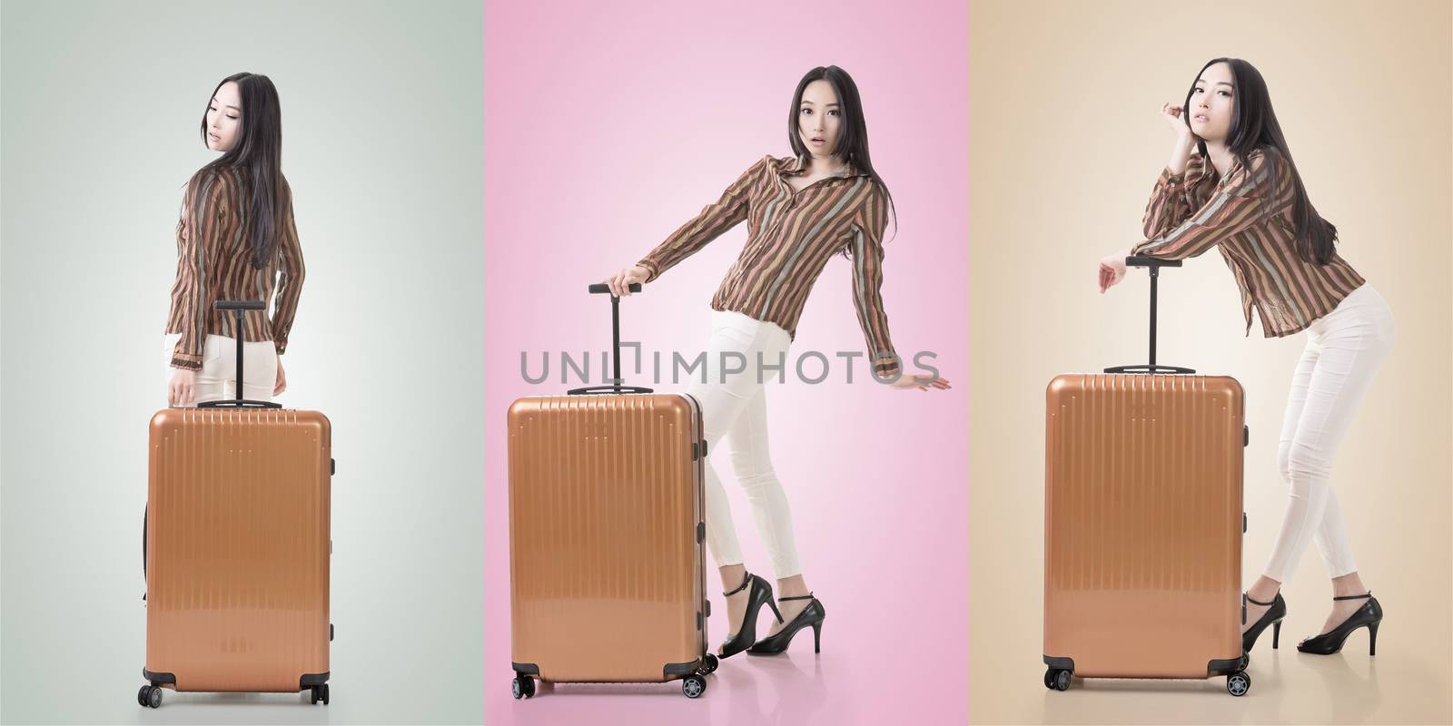 Travel concept with Asian beauty by elwynn