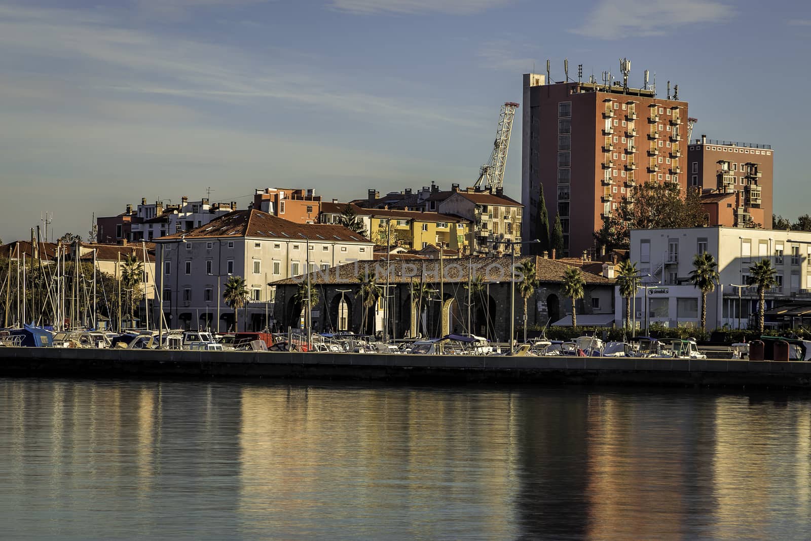 Small sea side city Koper in Slovenia