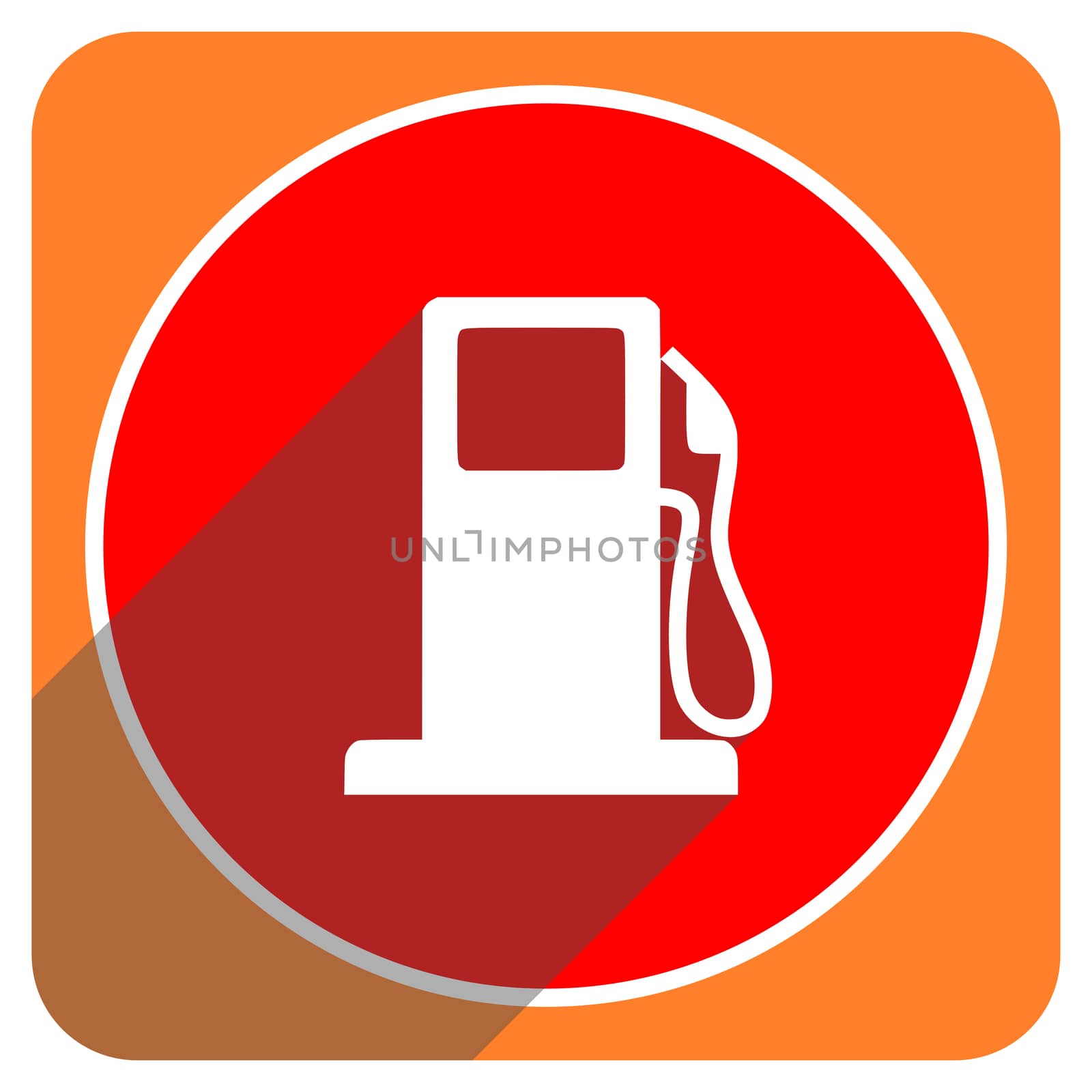 petrol red flat icon isolated