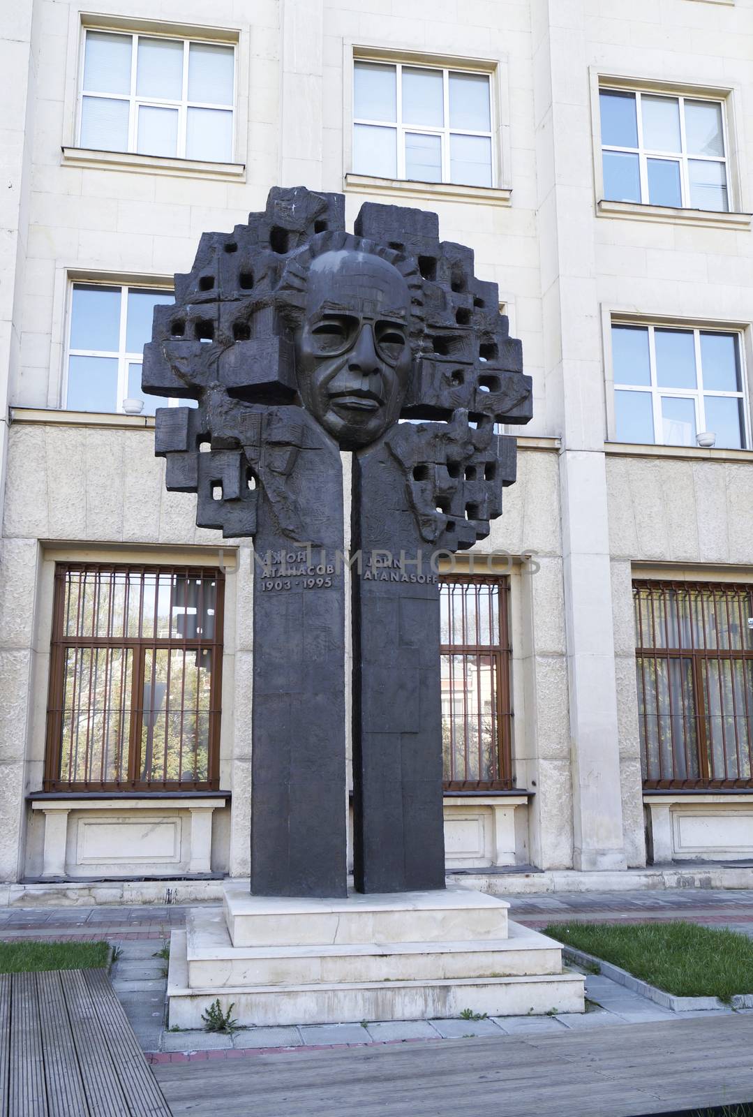 Monument to John Atanasoff in Sofia, Bulgaria