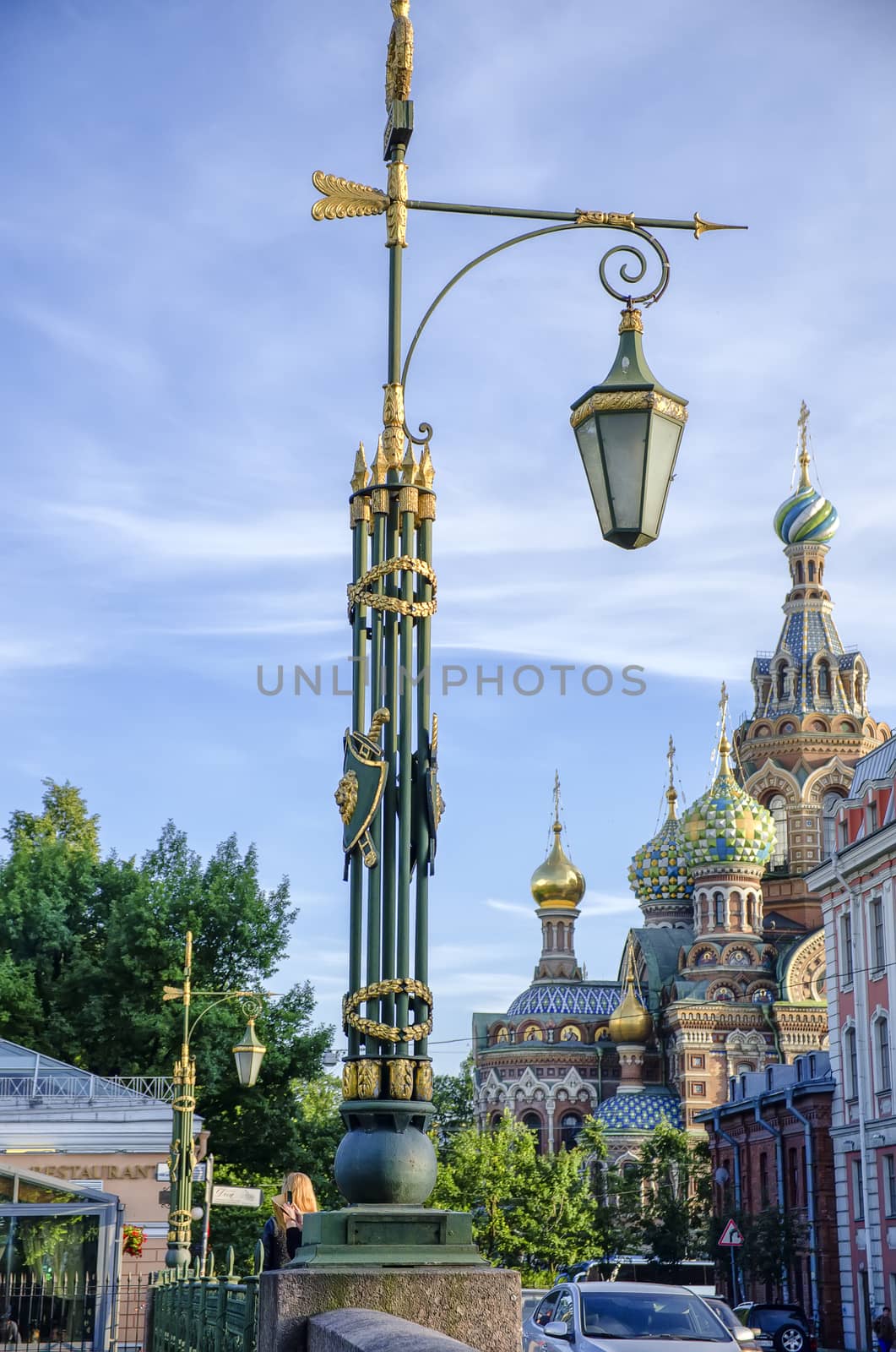 Banking bridge on the Griboedov canalRussia, St. Petersburg,