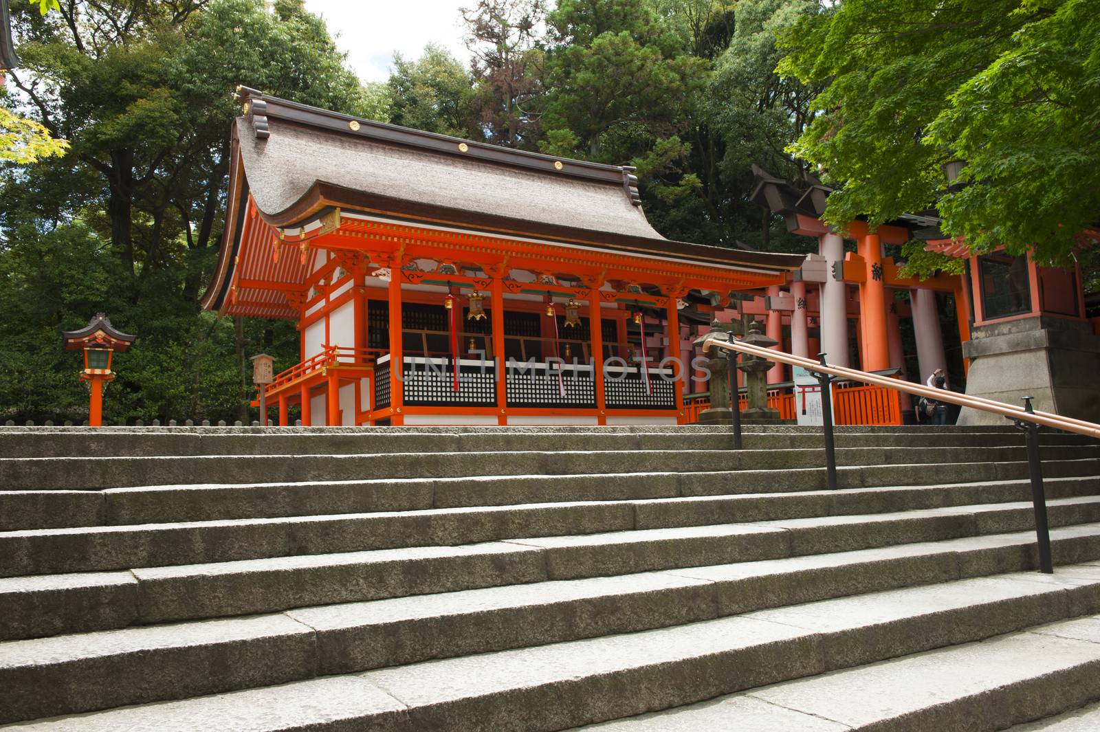 Famous shinto shrine of Fushimi Inari Taisha near Kyoto, Japan
