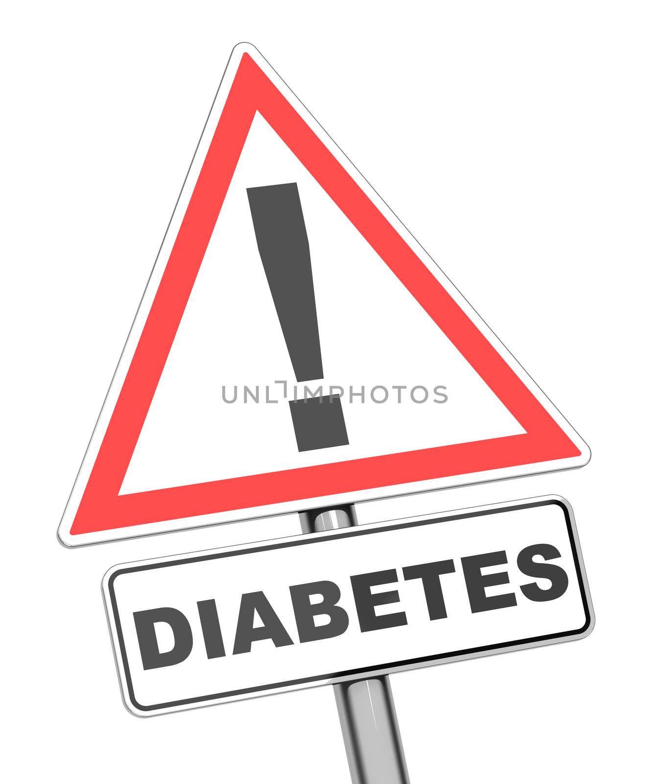 3d generated picture of a diabetes sign