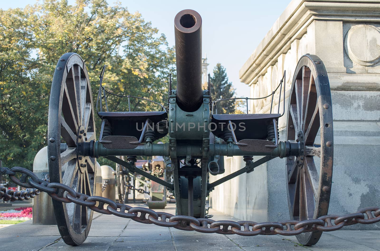 Still-life engineering and technical equipment - close-up and detail Cannon