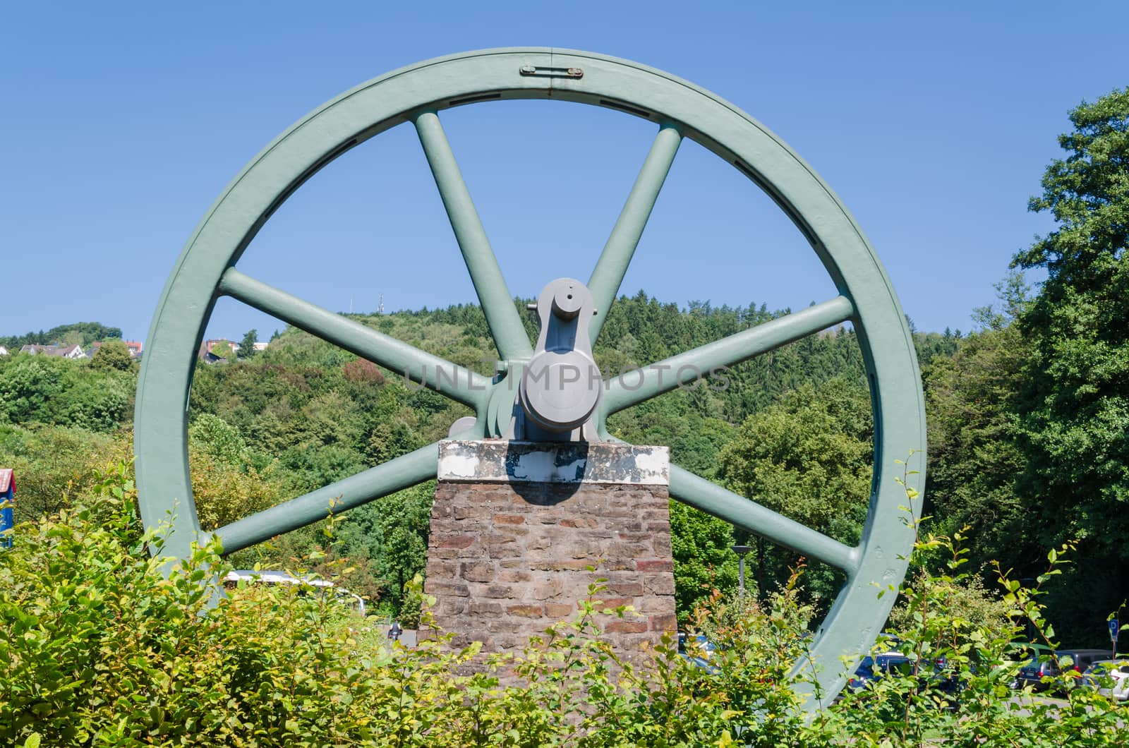 LWL-Open-Air Museum Hagen. 
Images courtesy of the Department of Public Relations. 
Feed wheel of a colliery winding tower