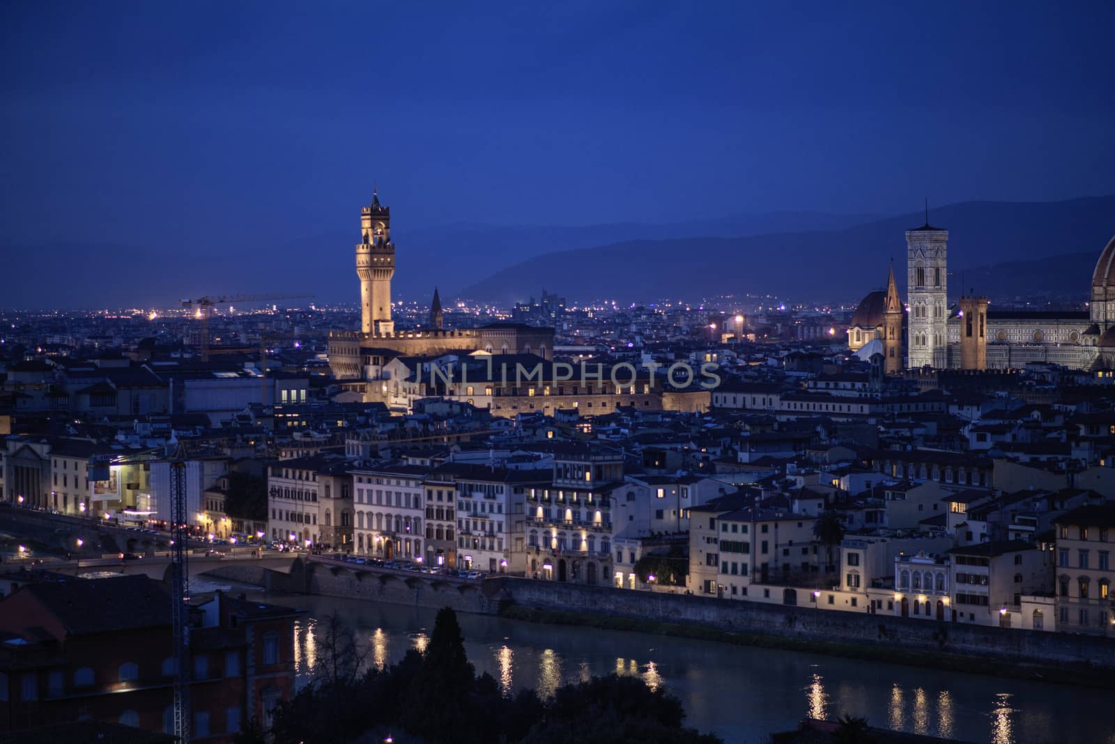 Aerial view of Florence, Italy by pencap