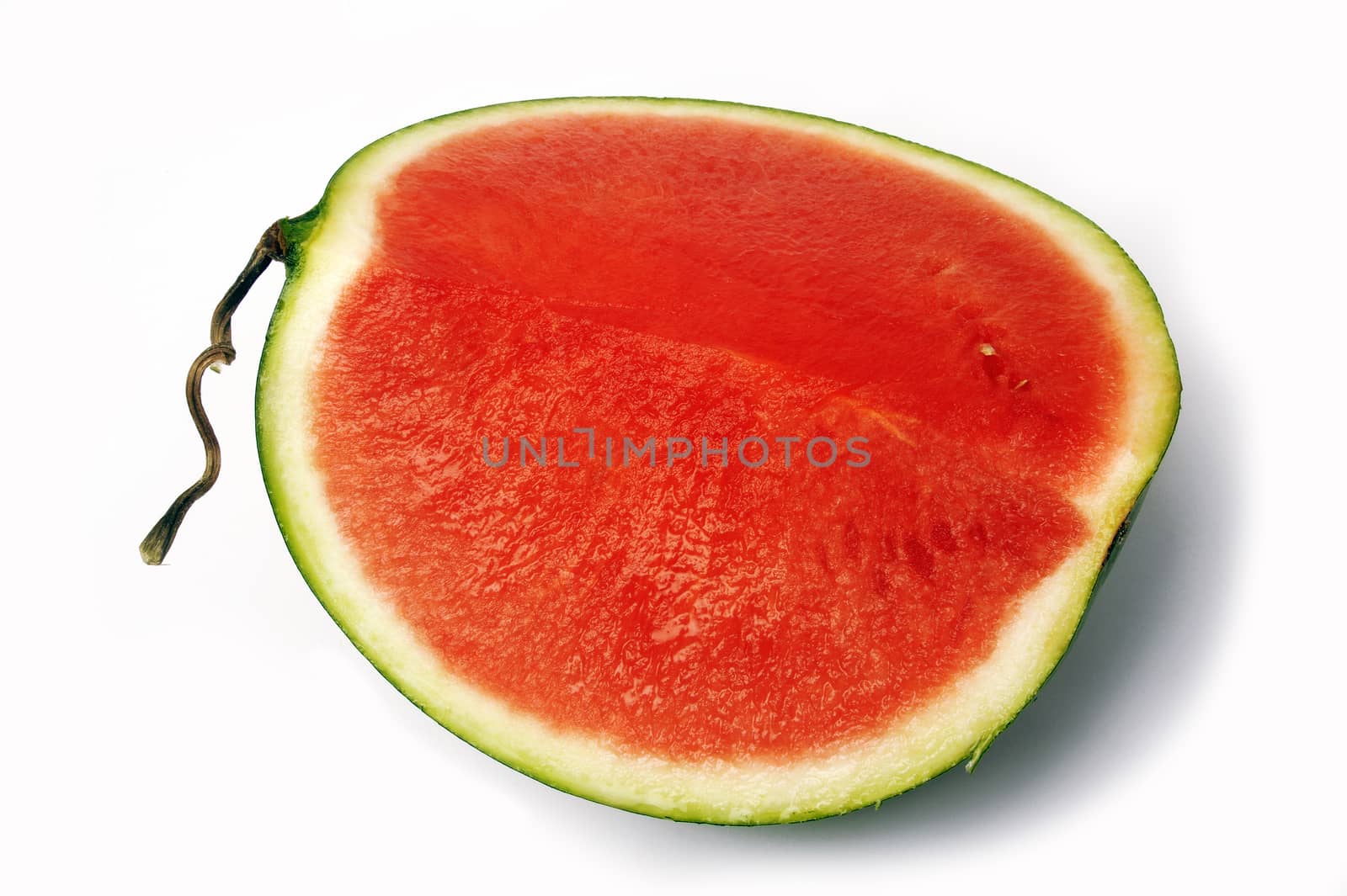 slice of watermelon isolated on white background in studio by gillespaire