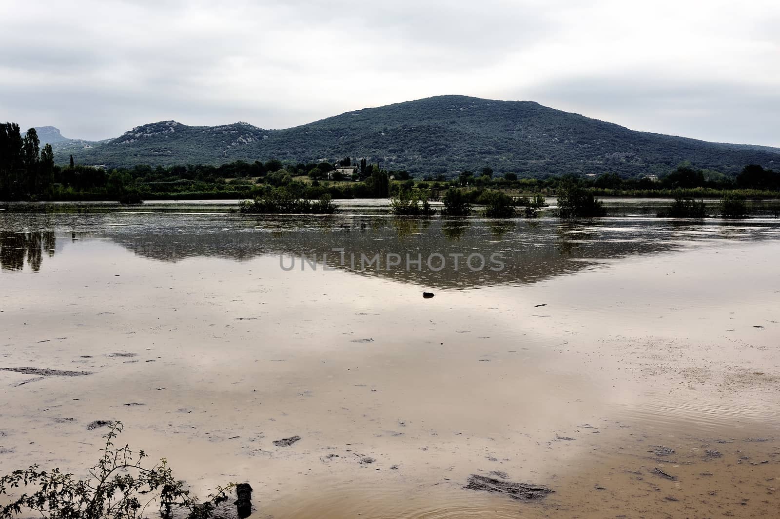 French landscape Cevennes flooded by gillespaire