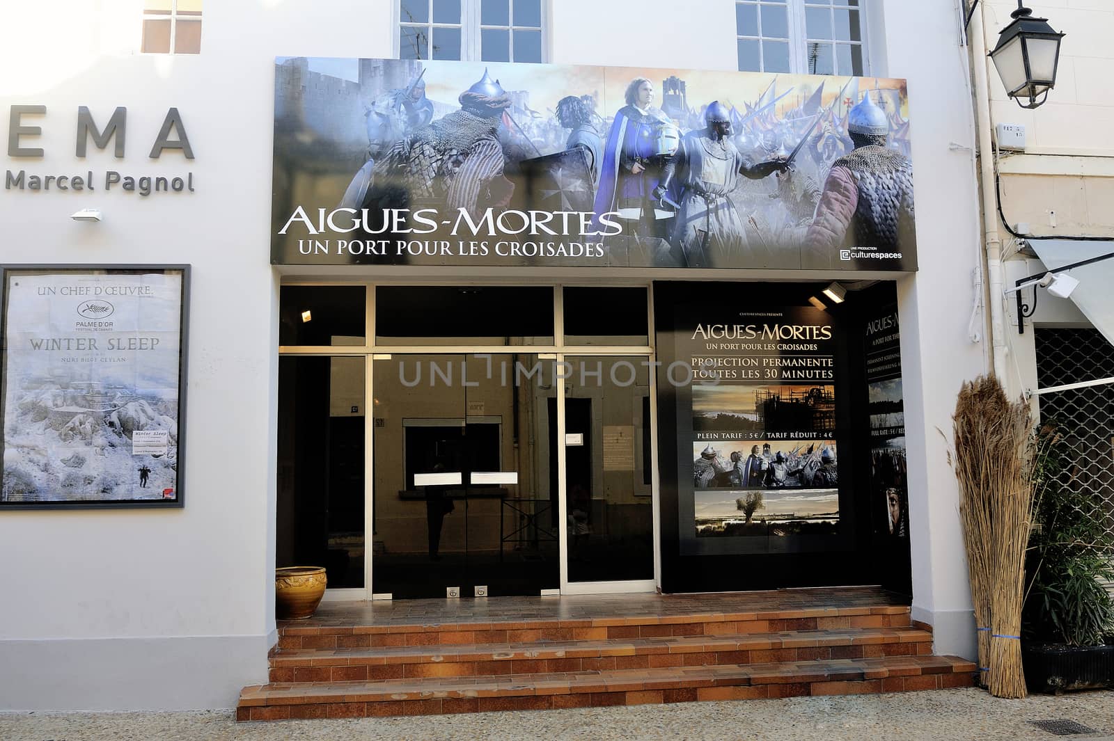 cinema of Aigues-Mortes, Camargue in the south-east of France.