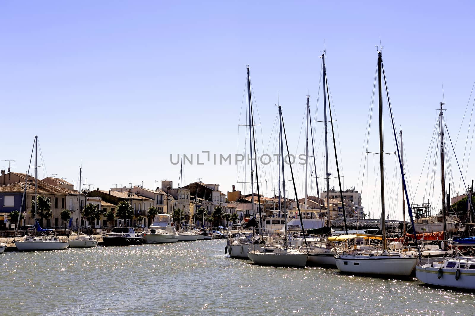 Marina Grau-du-Roi, French Camargue town in south-eastern France