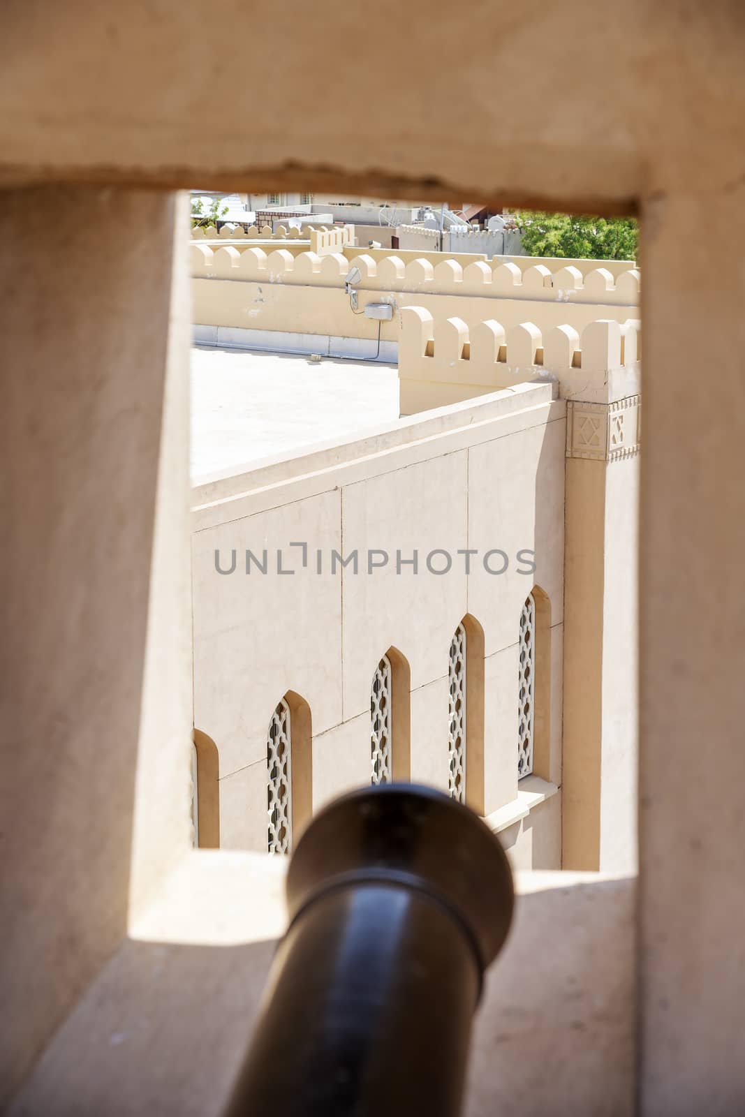Image of cannon of fort Nizwa, Oman