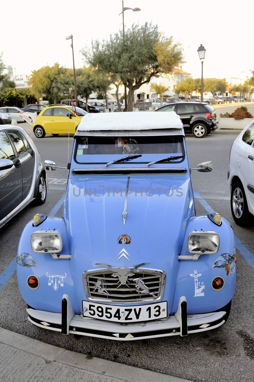 Citroen 2 horses typically Camargue with local customization.