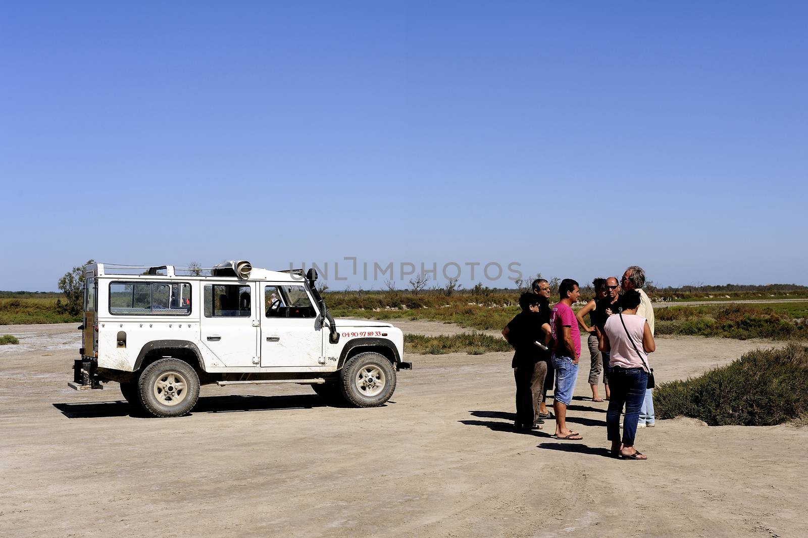 Tourists visiting the Camargue 4x4 by gillespaire