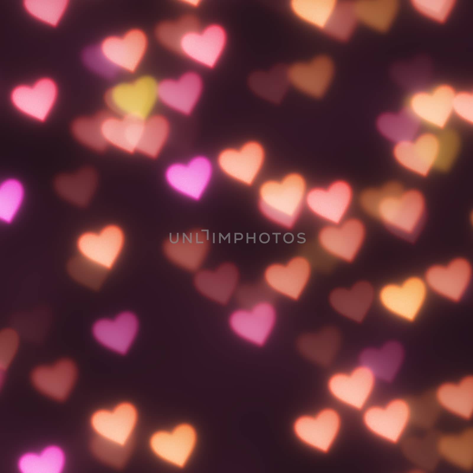 An image of a nice hearts bokeh background