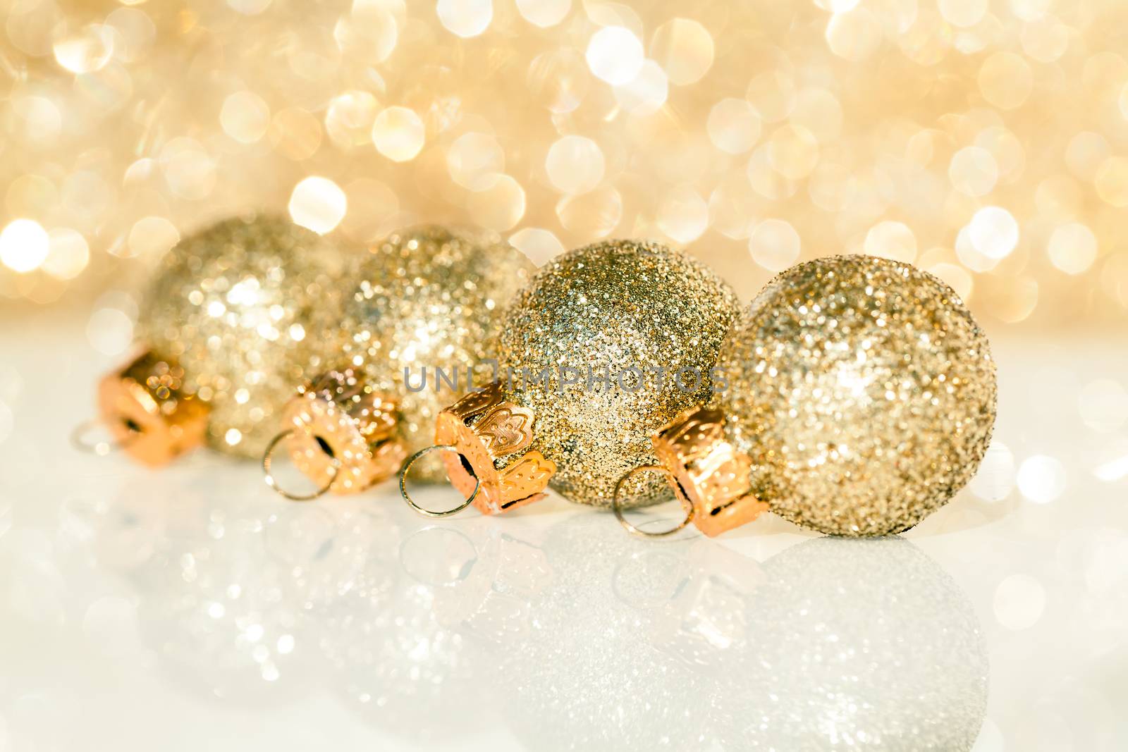 Christmas decoration on abstract background