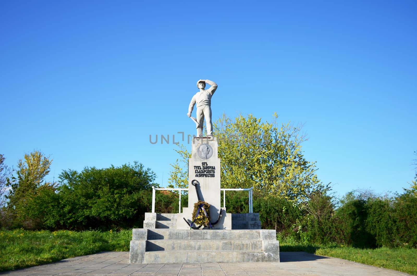 Danube River Sexaginta Prista Statue Of The Sailor