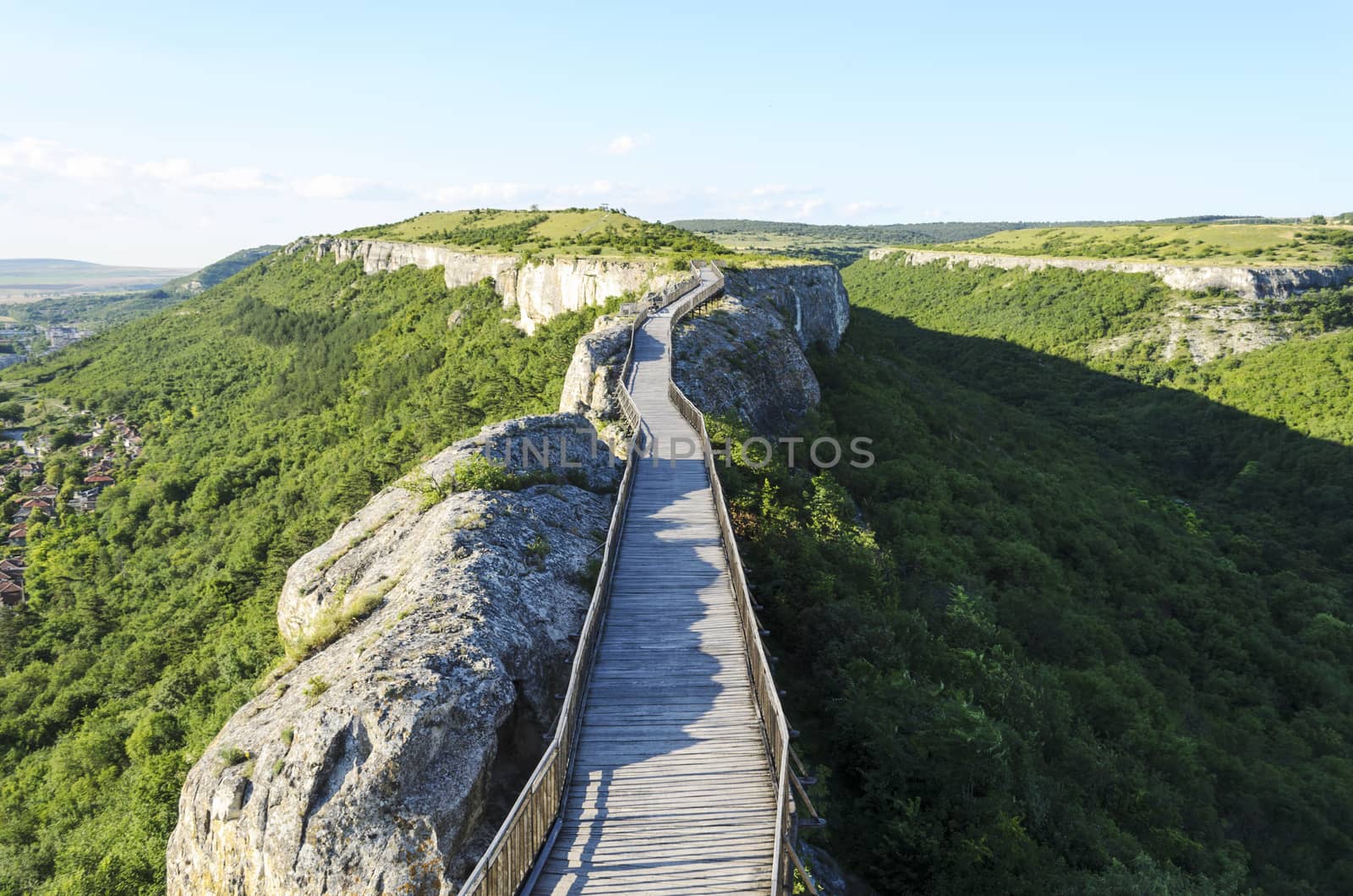 Wooden Bridge With Rock near Provadia