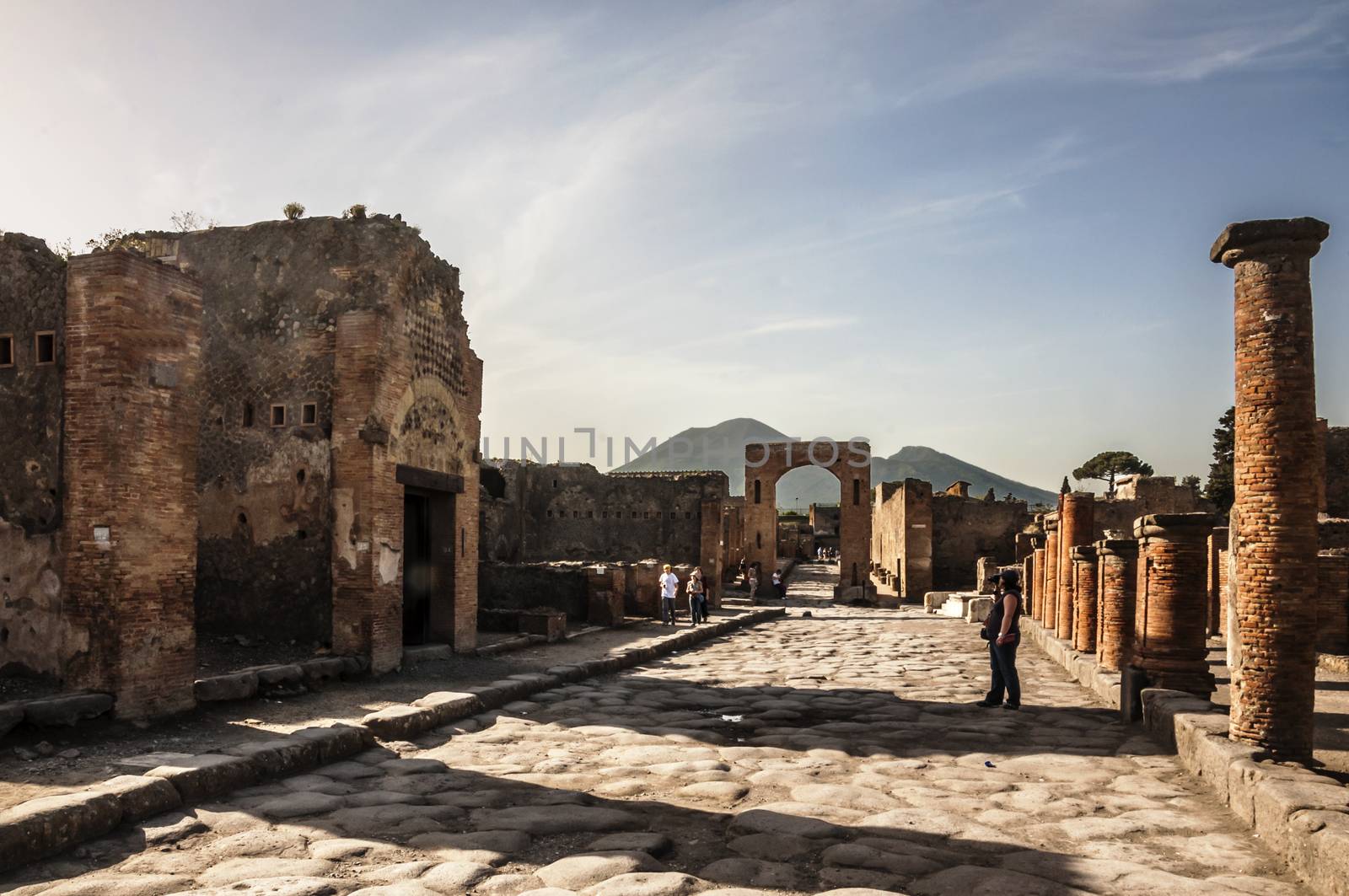 archeologic ruins of Pompeii in Italy