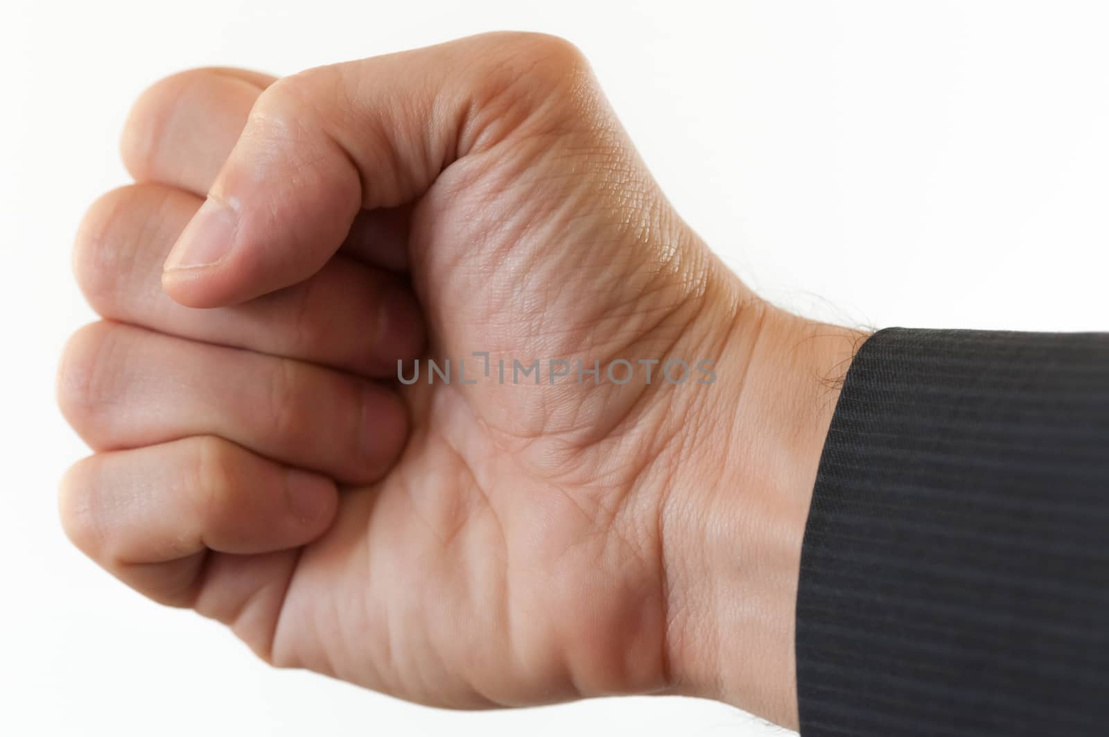 macro of punch in white background in studio