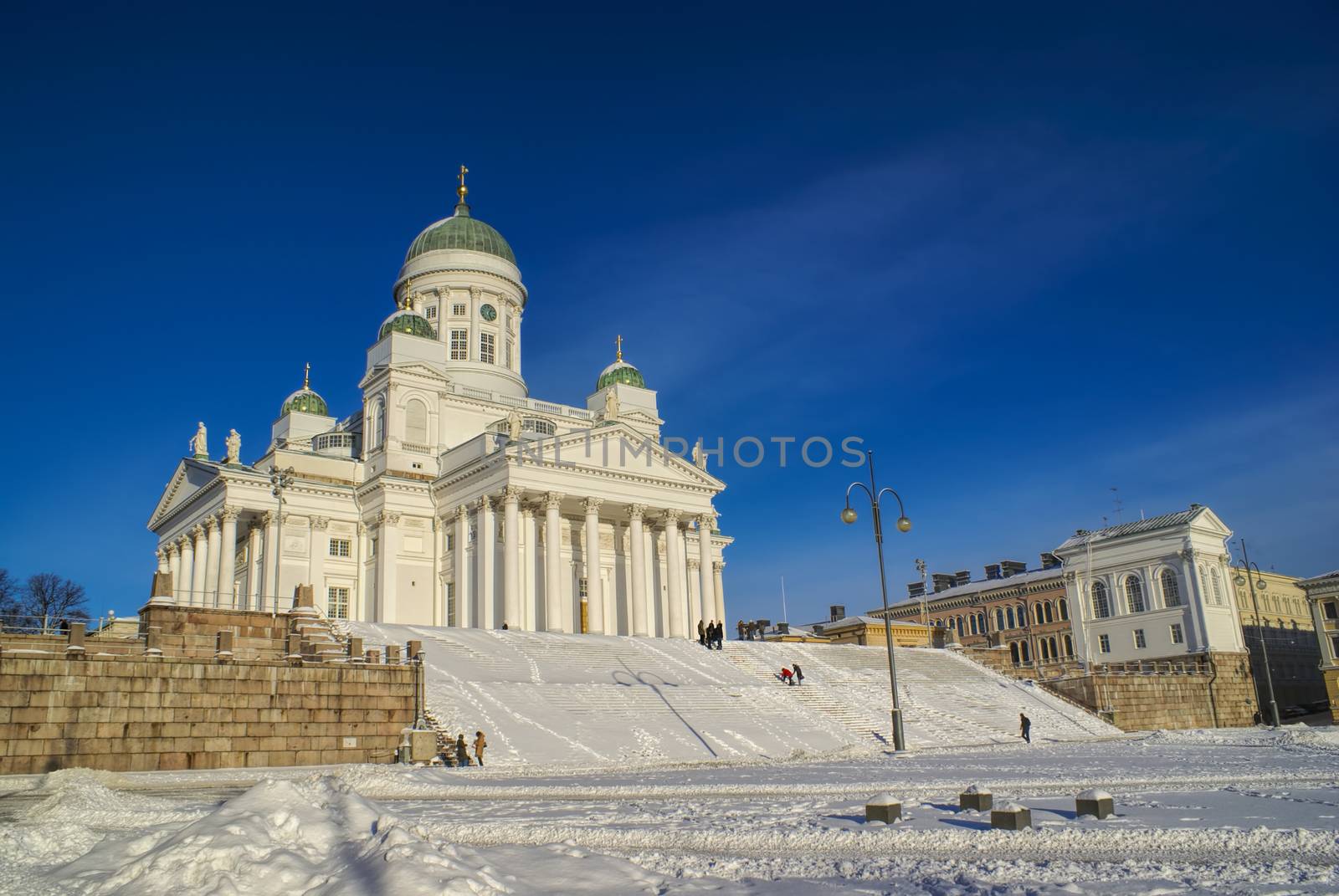 Scenic view of Helsinki Cathedral in the centre of the city                