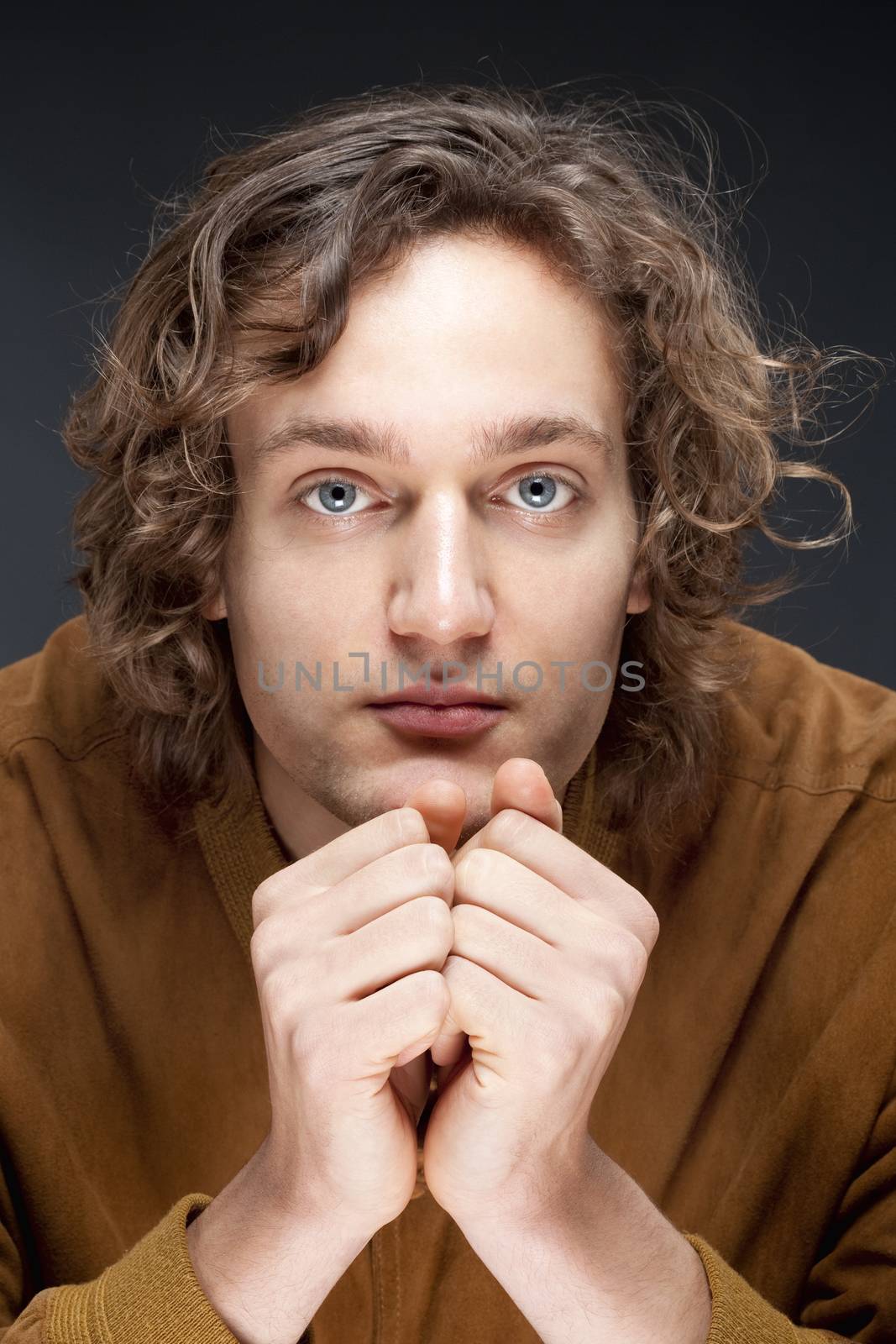 Portrait of a Young Man with Brown Hair.