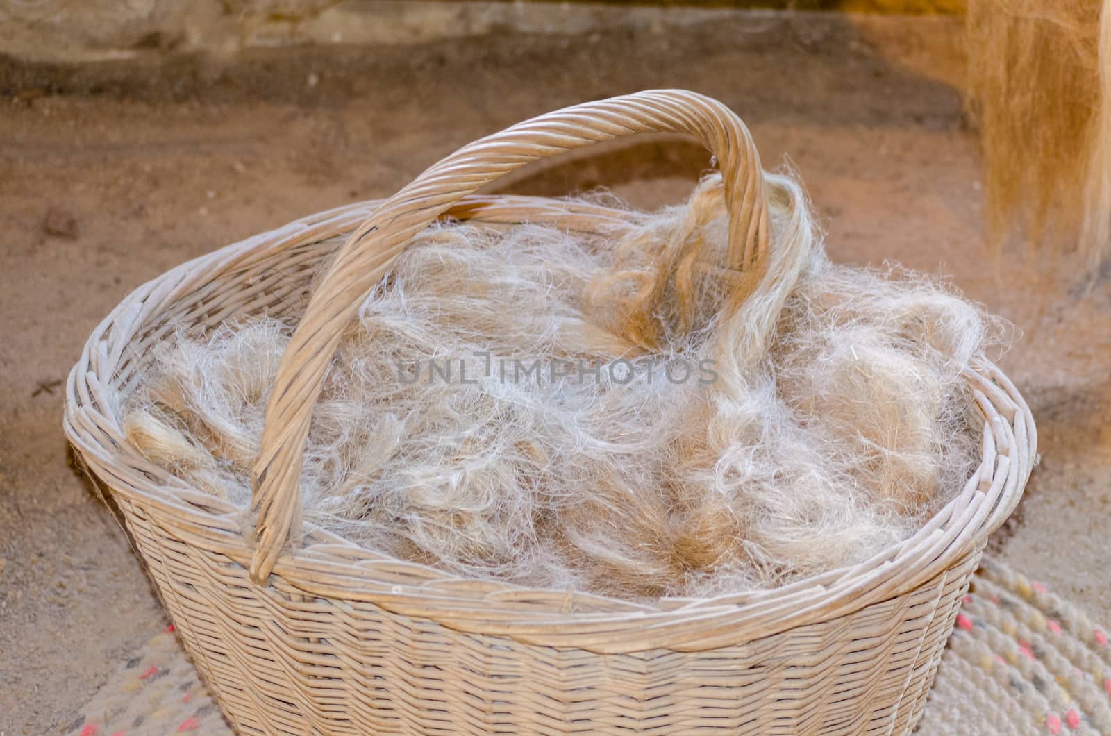 Hemp, hemp fibers, basket by JFsPic