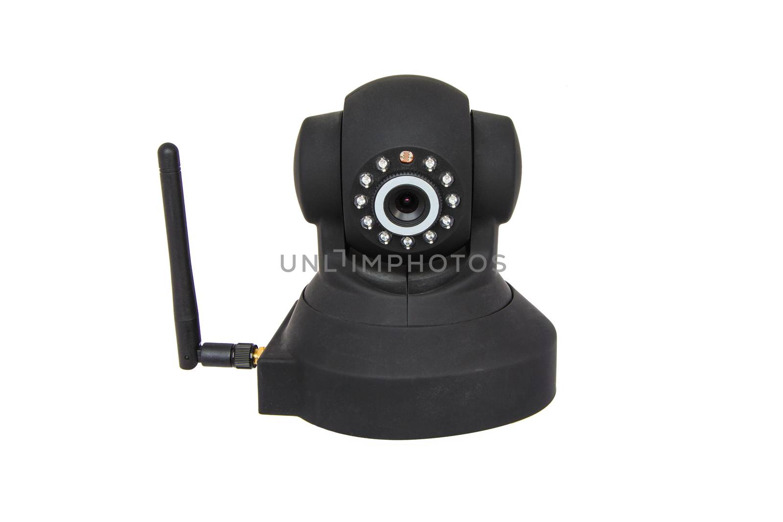 Security wireless camera isolated on white by huntz