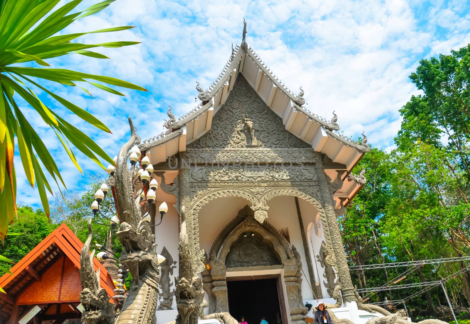 The Beautiful of Wat Phrathat Pha-Ngao is public temple in Chiang san, Chiang Rai,Thailand.