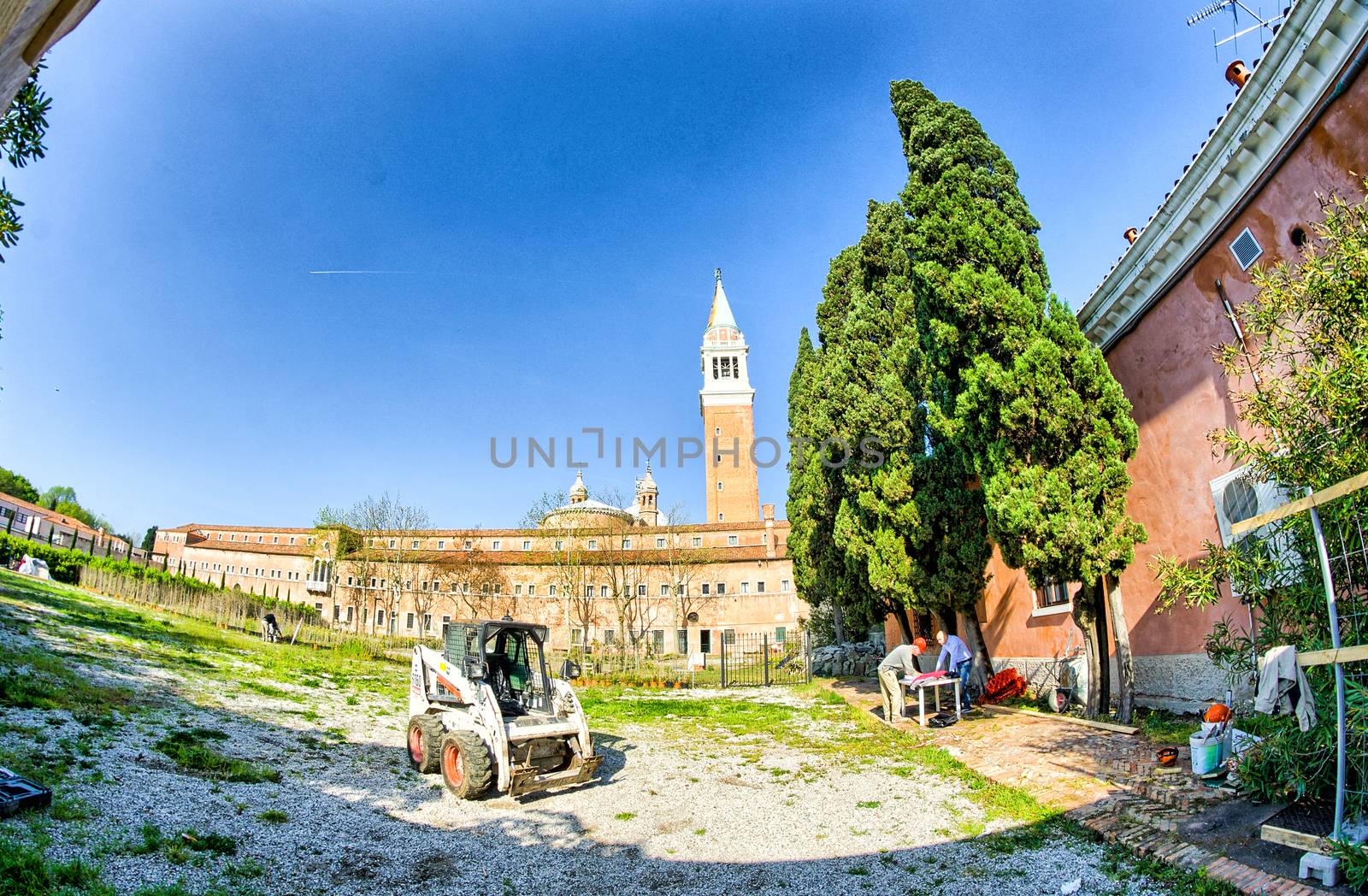 VENICE - APRIL 7, 2014: City streets on a beautiful spring day. Venice is visted by more than 20 million people every year.
