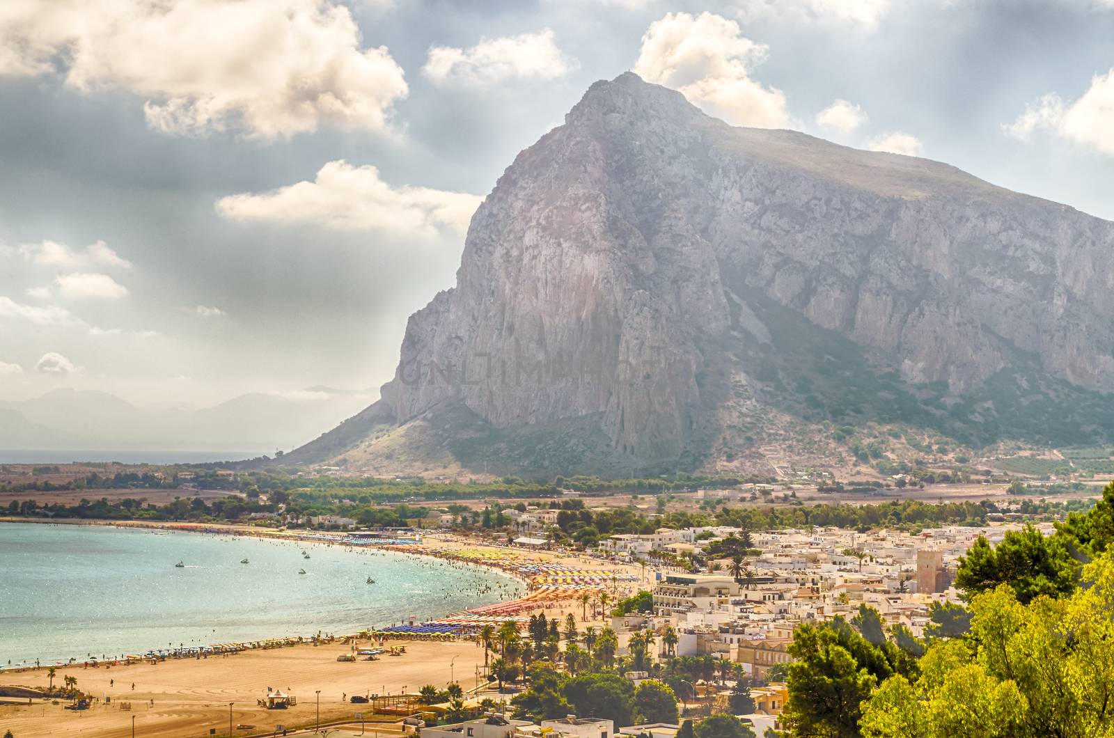Panoramic View of San Vito Lo Capo, Sicily, Italy