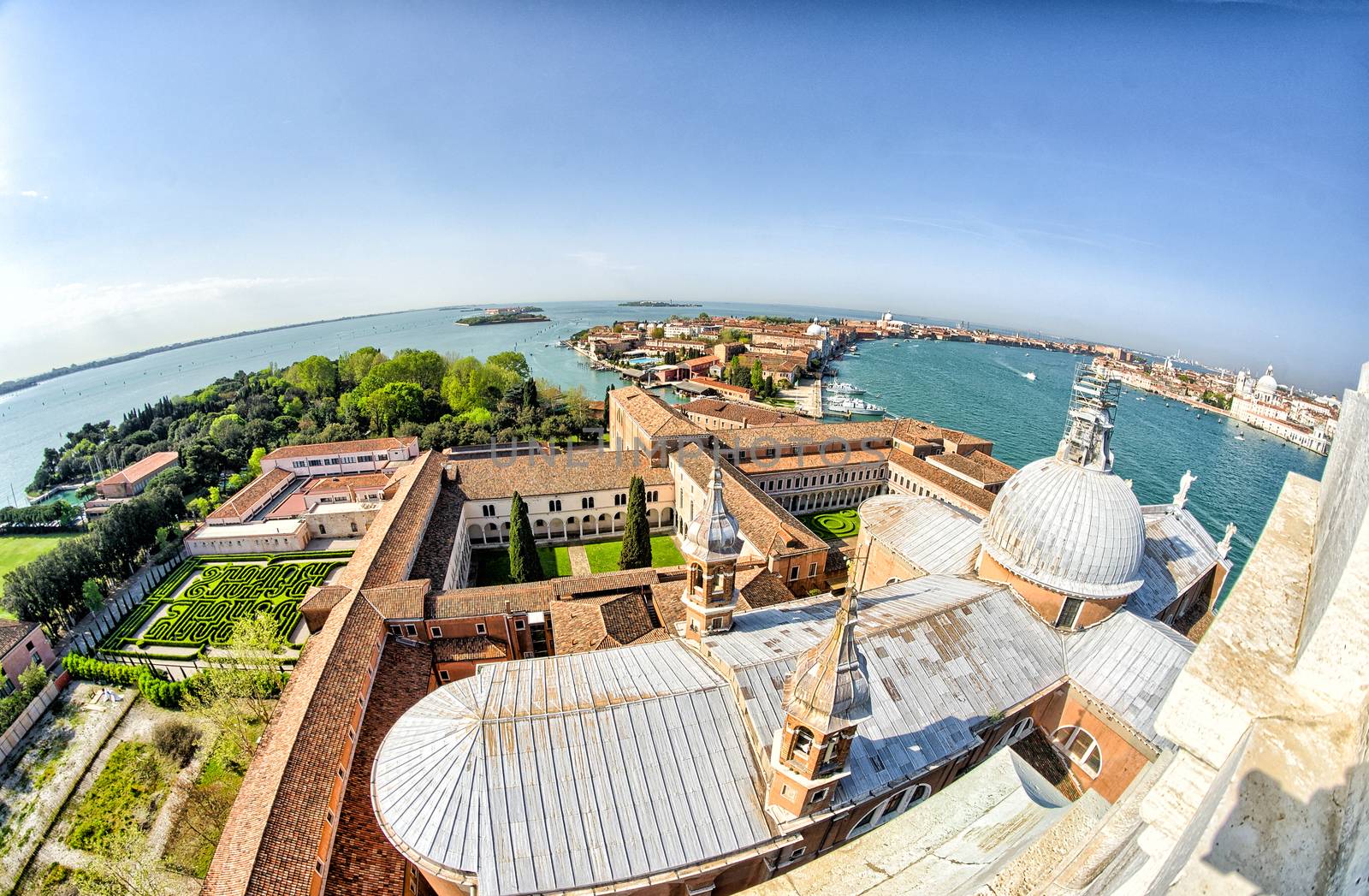 View of Venice from Basilica Santa Maria della Salute.