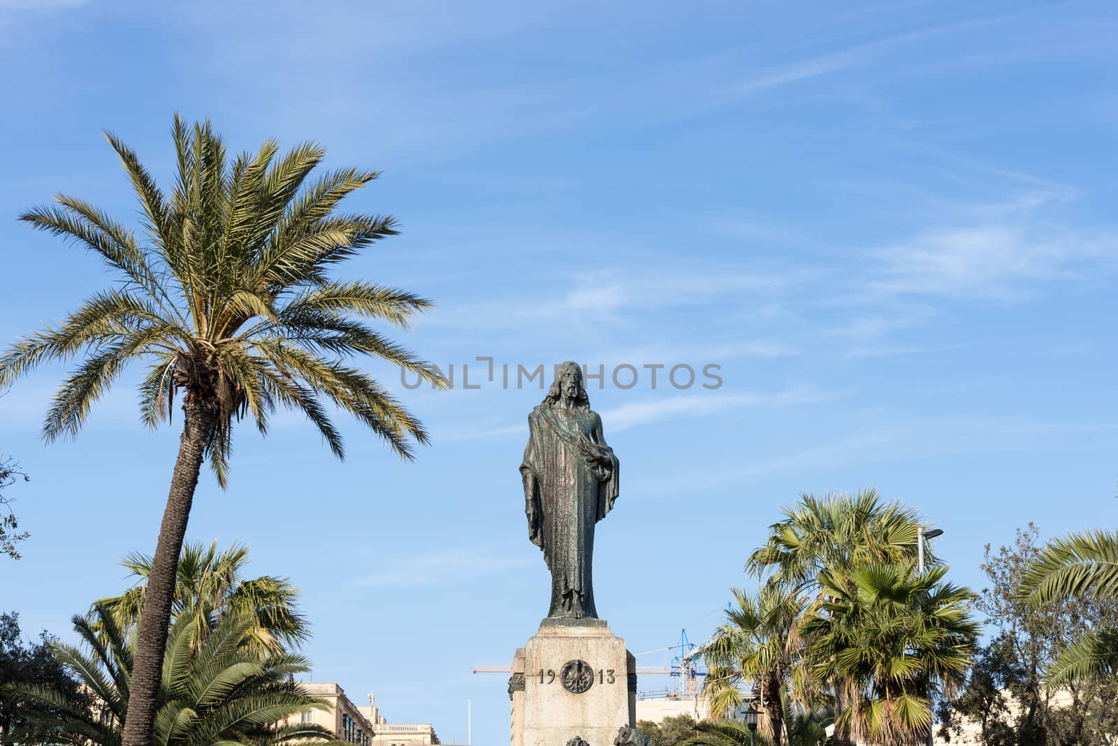 Statue on square