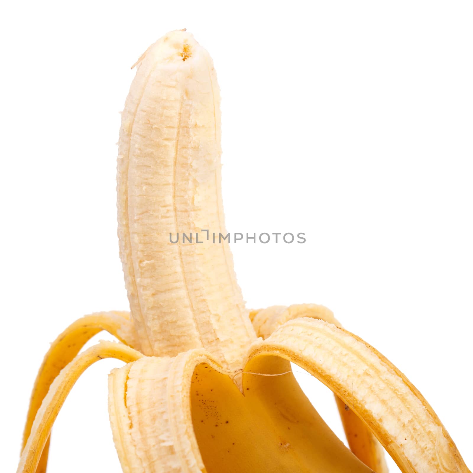 Delicious banana on a white background