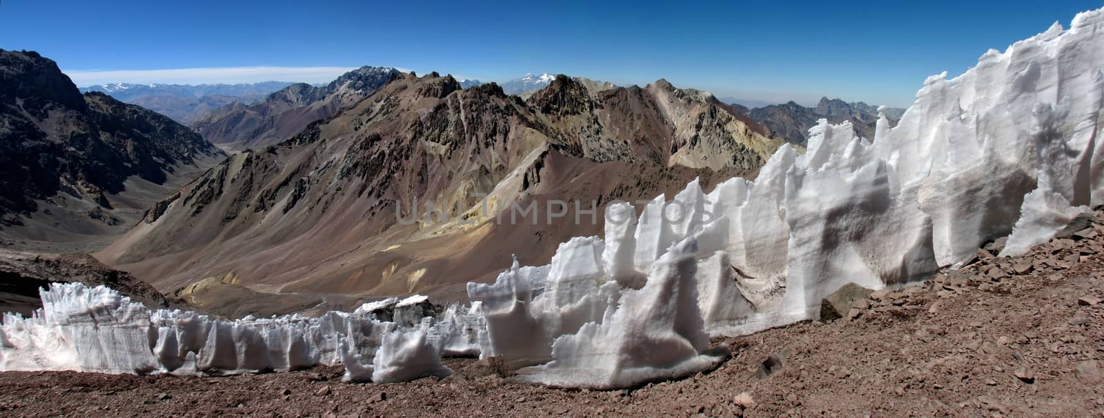Beautiful mountain landscape in the Andes, Argentina, South America