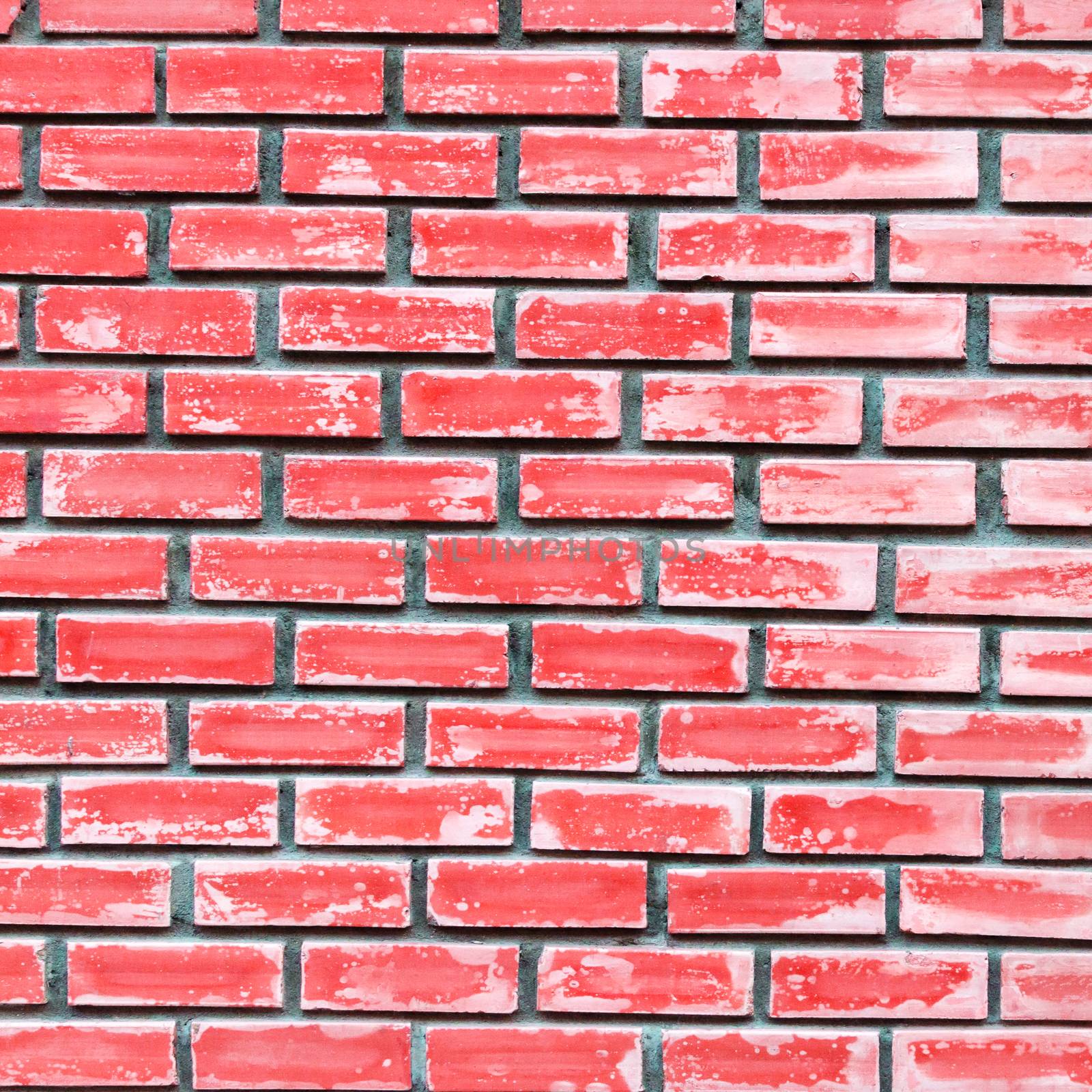 Red brick wall texture background .