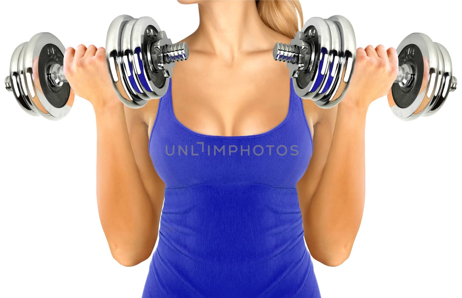 Women Fitness Workout with Dumbbells by razihusin
