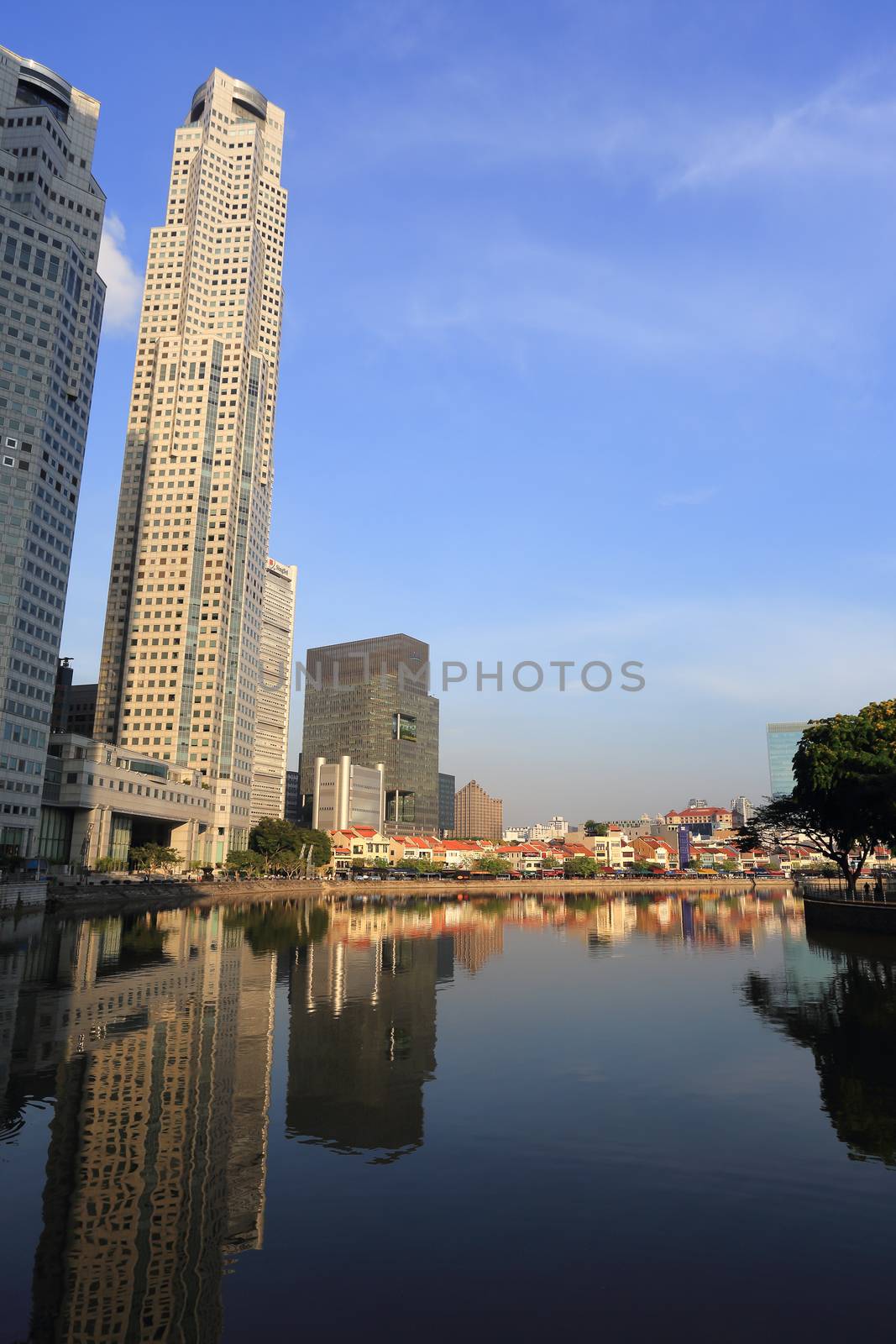 Skyline of Singapore business district, Singapore