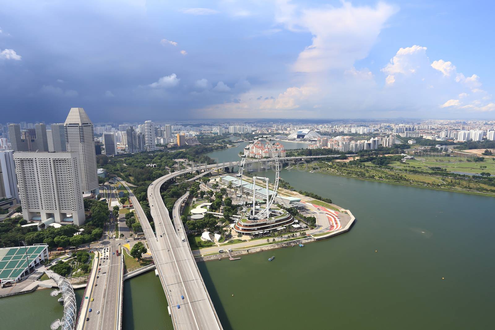 Bird's eye view of Singapore by rufous