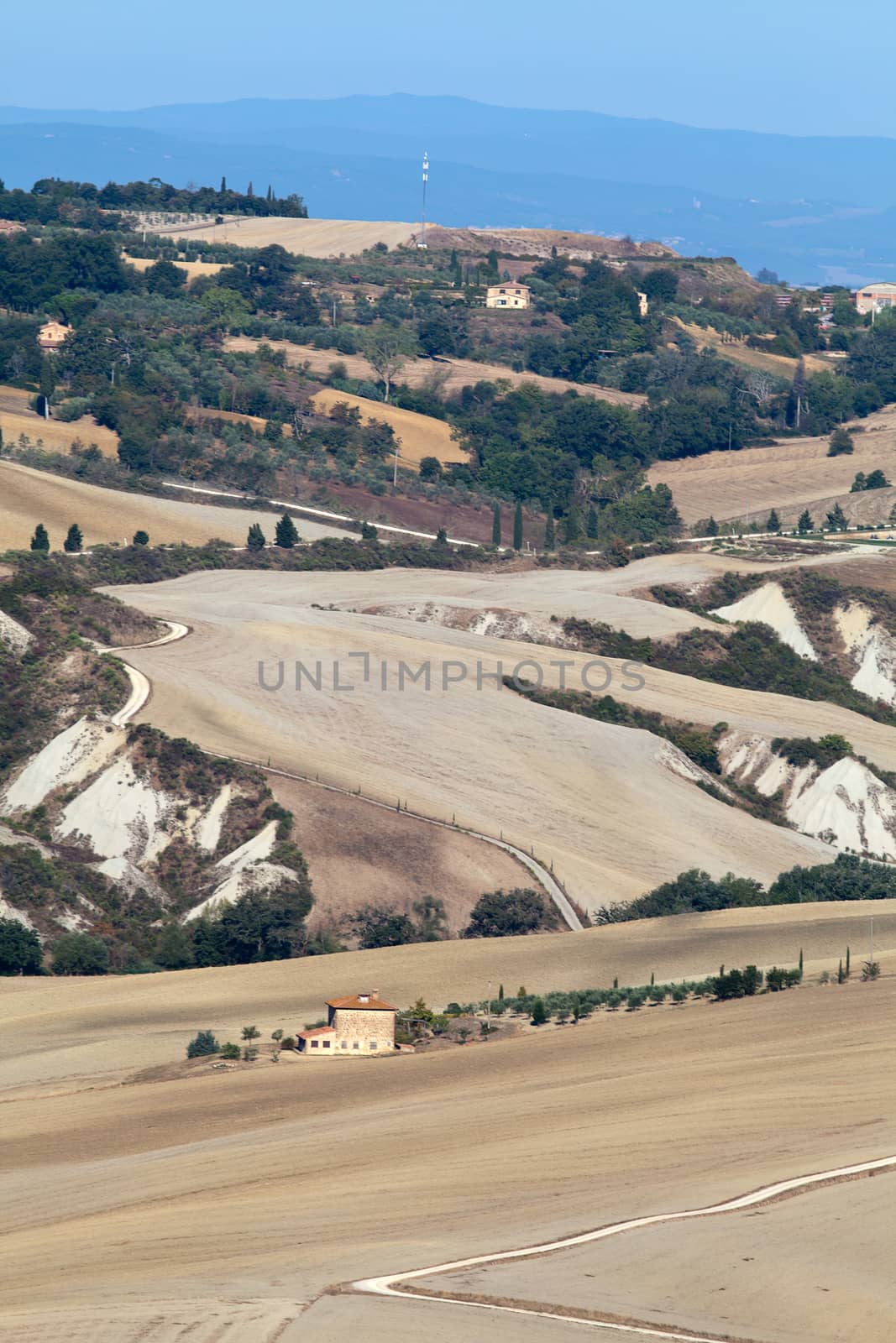 The landscape of the  Tuscany. Italy