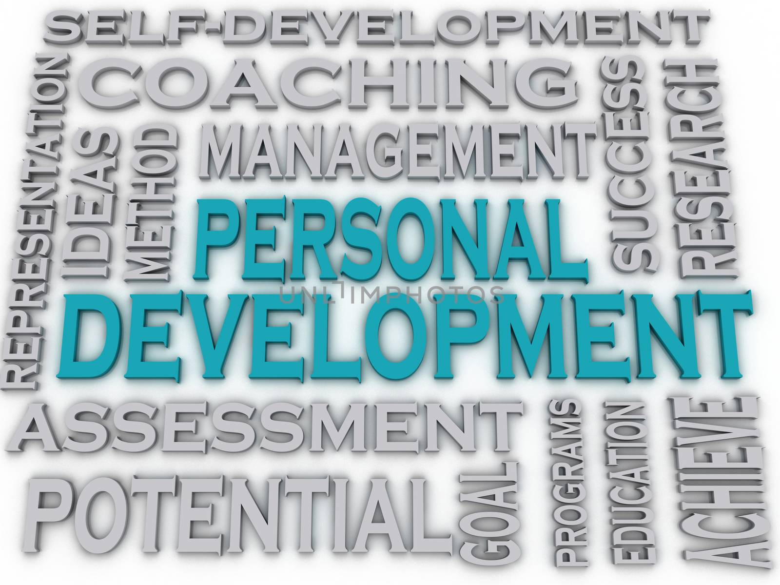 3d imagen Personal development issues and concepts word cloud b by dacasdo