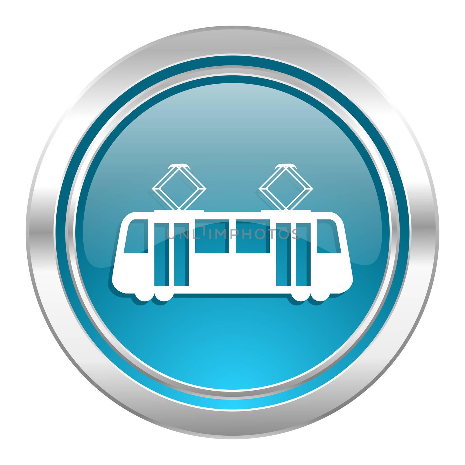tram icon, public transport sign by alexwhite